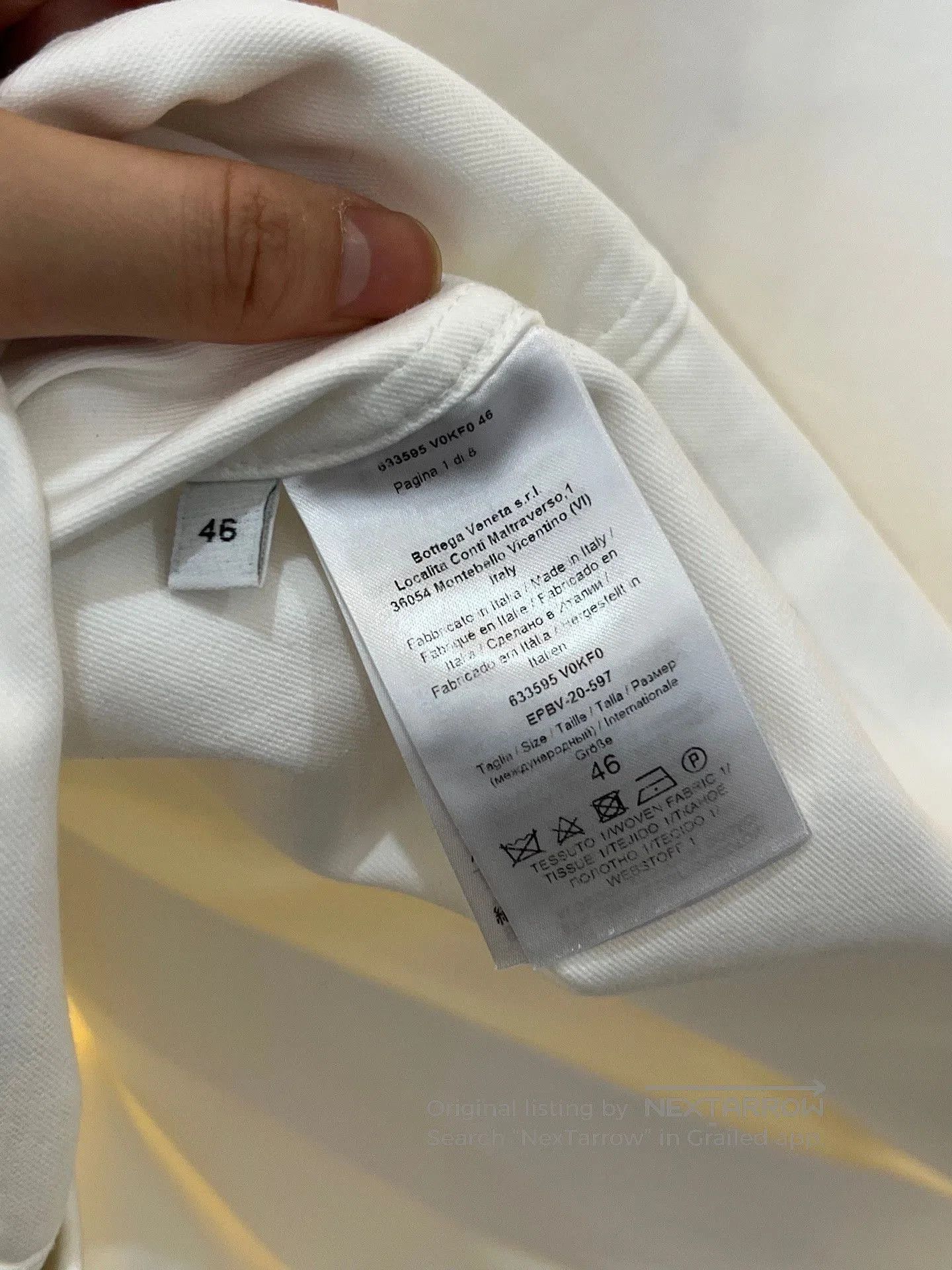 Bottega Veneta Bottega Veneta White Rivet Utility Jacket. Size US S / EU 44-46 / 1 - 3 Thumbnail