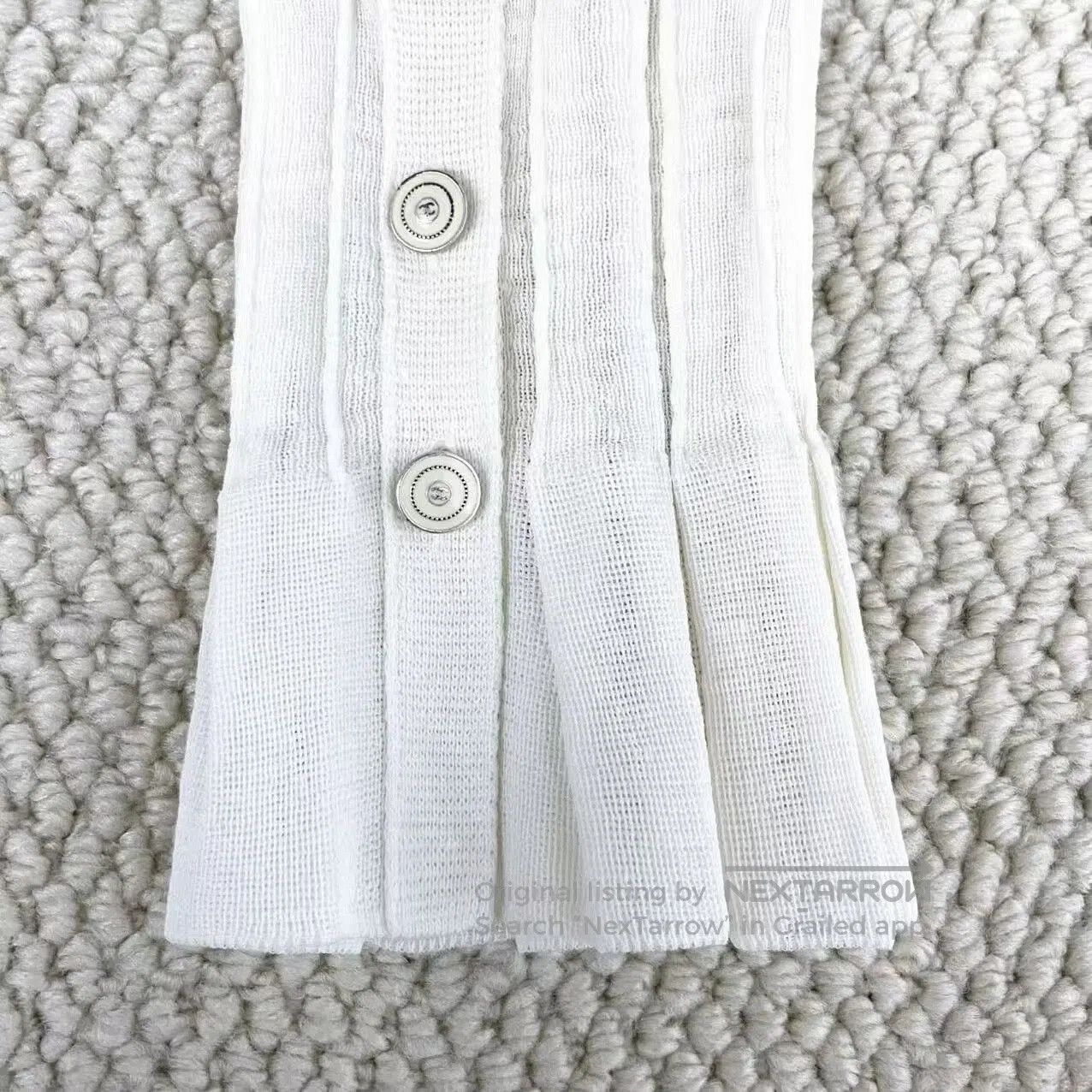 Chanel Chanel Beige School Style Knit Dress. Size XS / US 0-2 / IT 36-38 - 4 Thumbnail