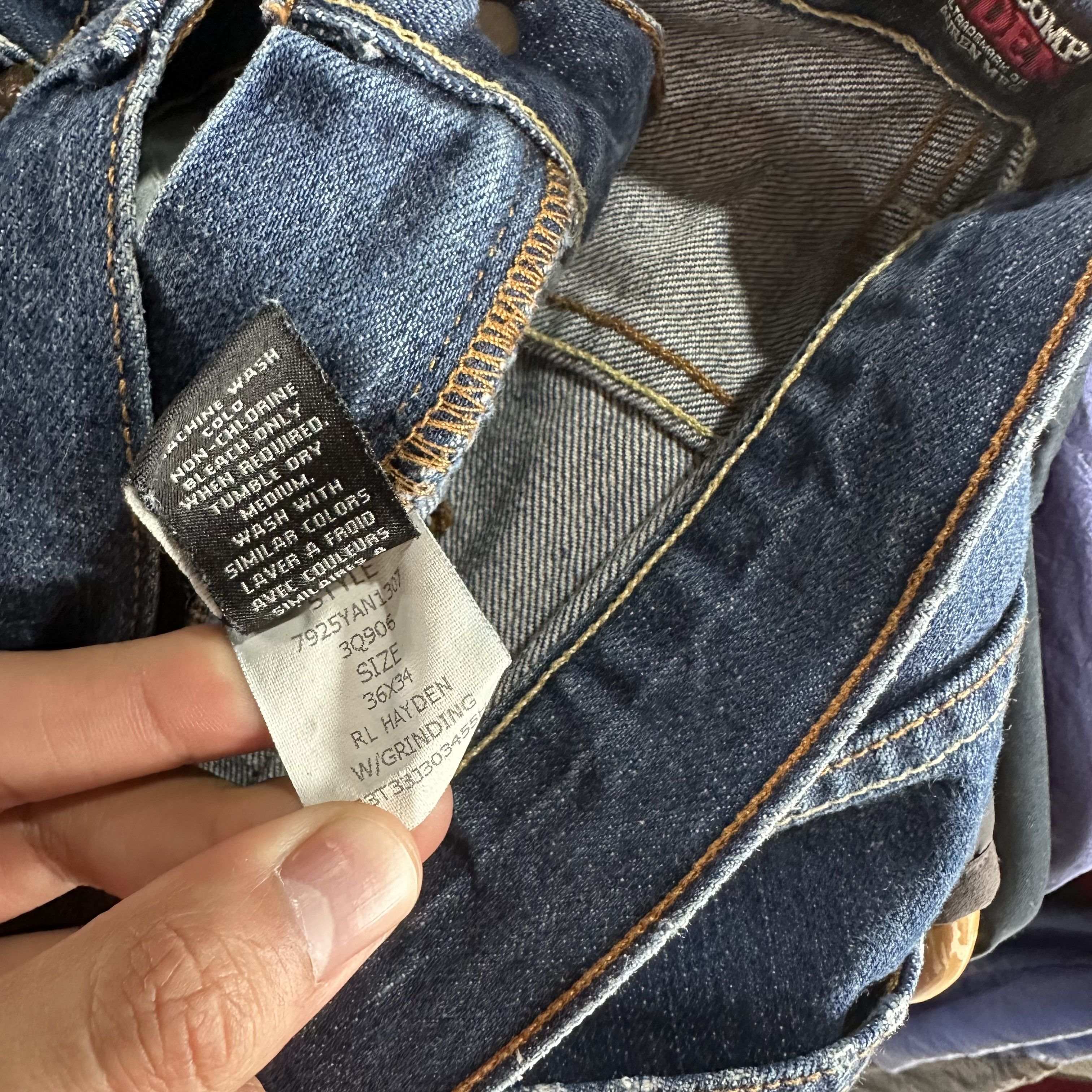 Polo Ralph Lauren Polo Ralph Lauren Jeans Men's 36x32 (35x32) Denim Straight Size US 36 / EU 52 - 8 Thumbnail