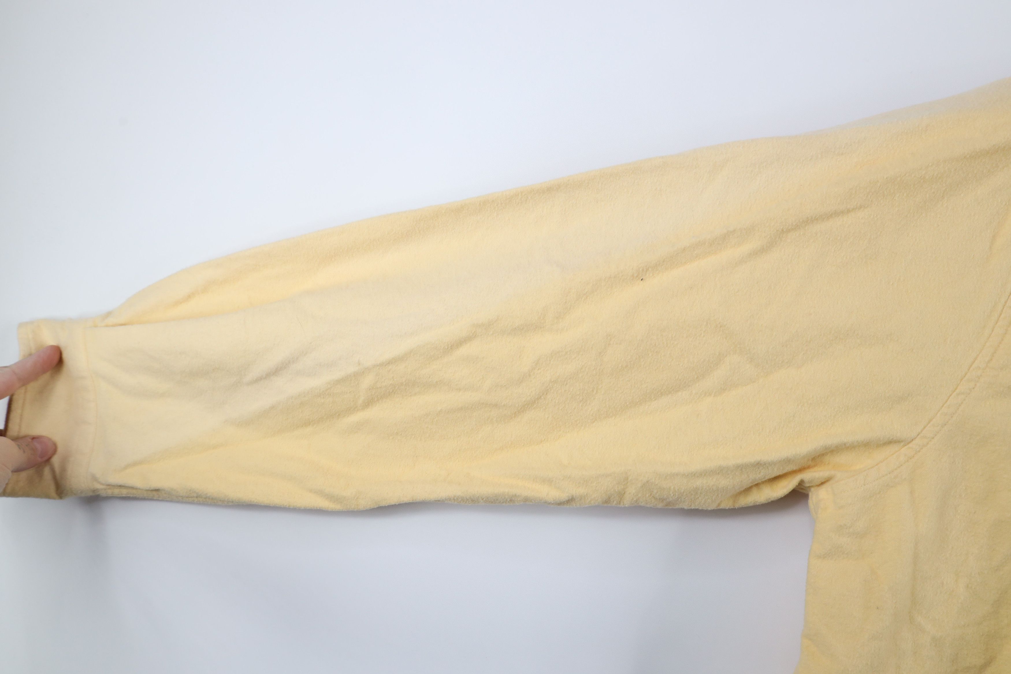 Lands' End × Vintage Vintage Lands End Cloth Collared Button Down Shirt Yellow Size US XL / EU 56 / 4 - 6 Thumbnail