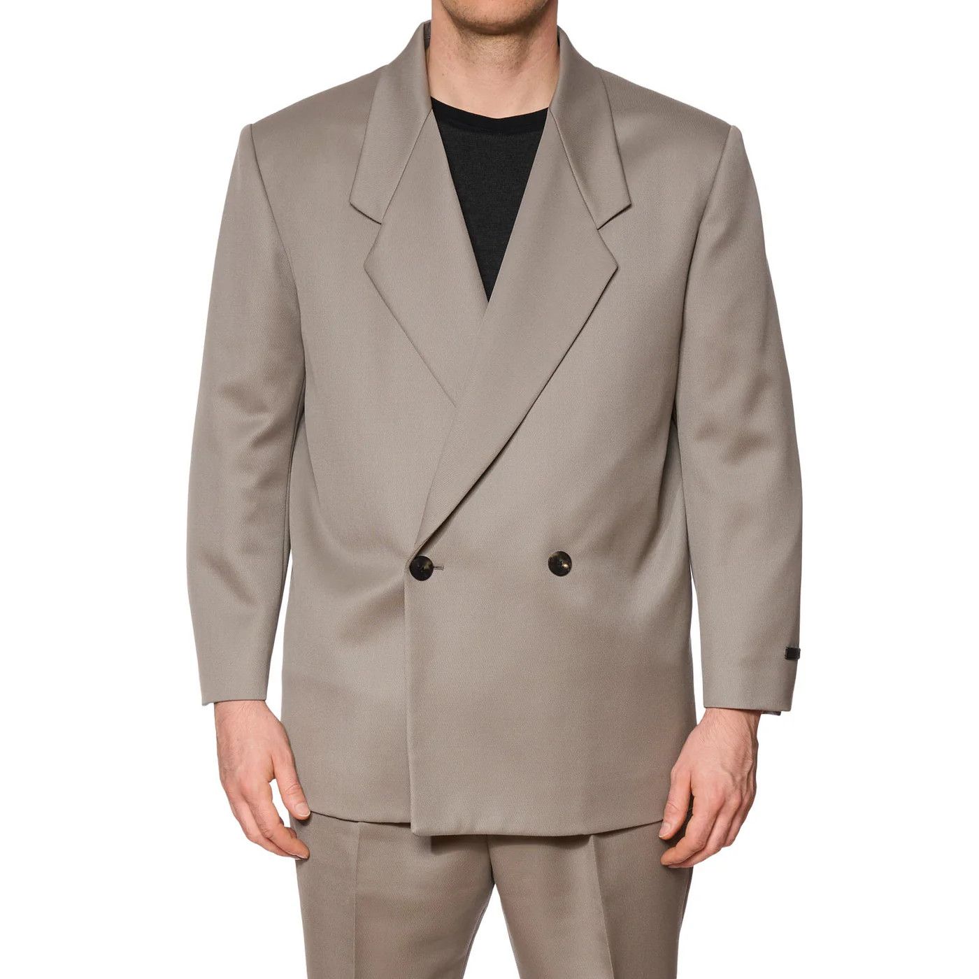 Fear of God FEAR OF GOD ETERNAL Gray Dusty Cement Wool DB Suit Jacket Size 40R - 2 Thumbnail