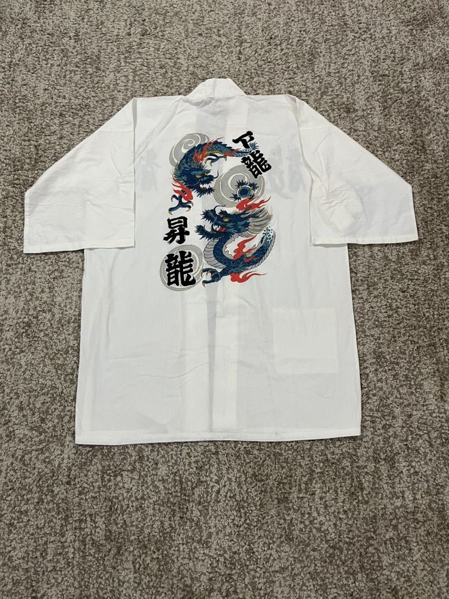 Japanese Brand 🔥 JUGUEMM Dragon Happi Kimono Jacket - Size Free Size US M / EU 48-50 / 2 - 2 Thumbnail
