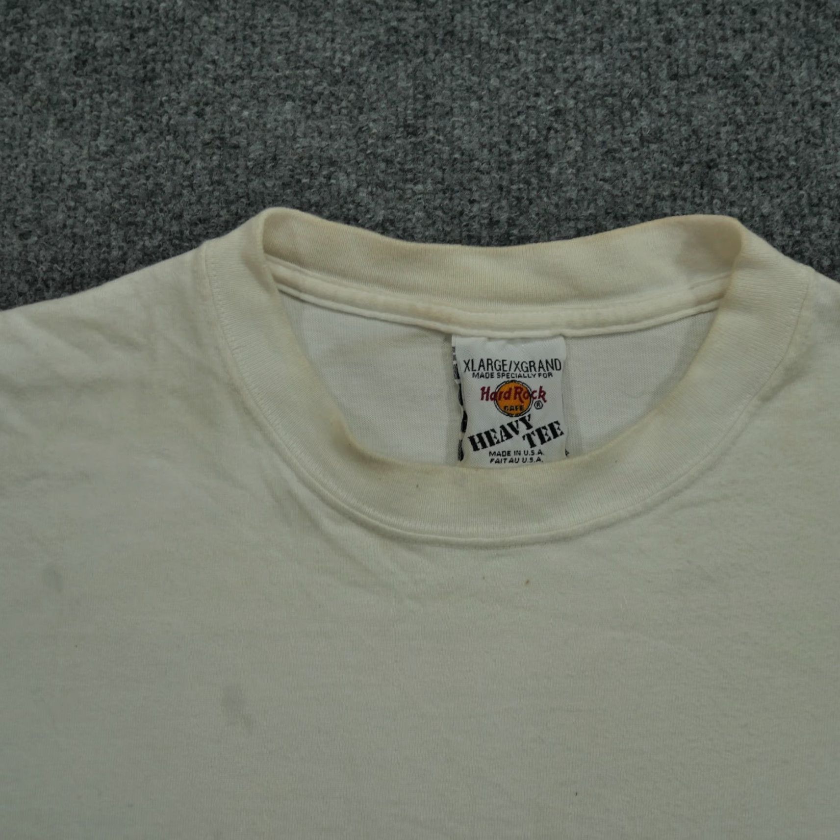 Hard Rock Cafe VINTAGE Hard Rock Cafe Shirt Adult XL White Mens 90s T-Shirt Size US XL / EU 56 / 4 - 5 Thumbnail