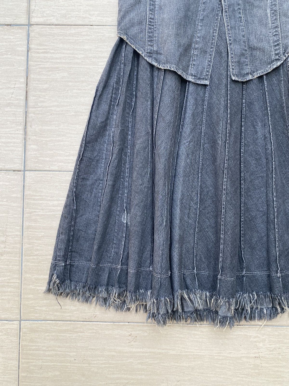 Jean Paul Gaultier vintage jean’s paul gaultier layered gray denim Size 25" / US 0 / IT 36 - 3 Thumbnail