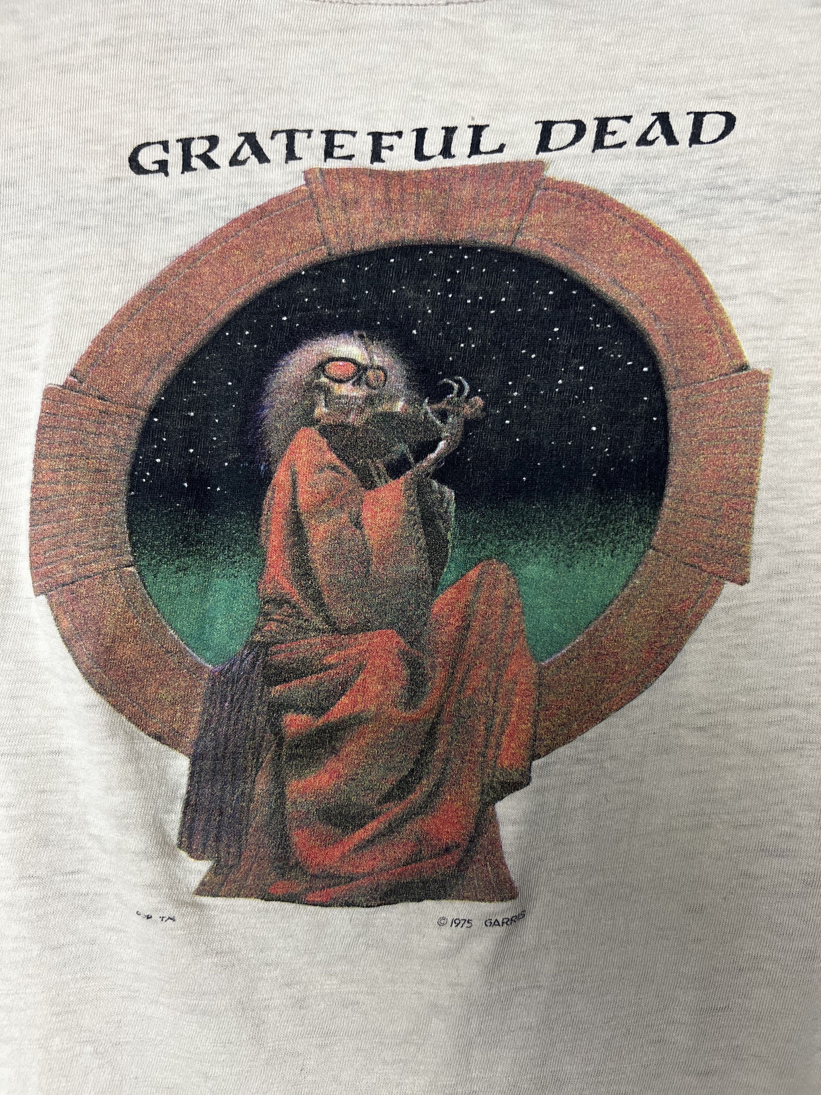 Grateful Dead Vintage 1975 Grateful Dead Garris Graphic Band T-shirt Size US S / EU 44-46 / 1 - 9 Thumbnail