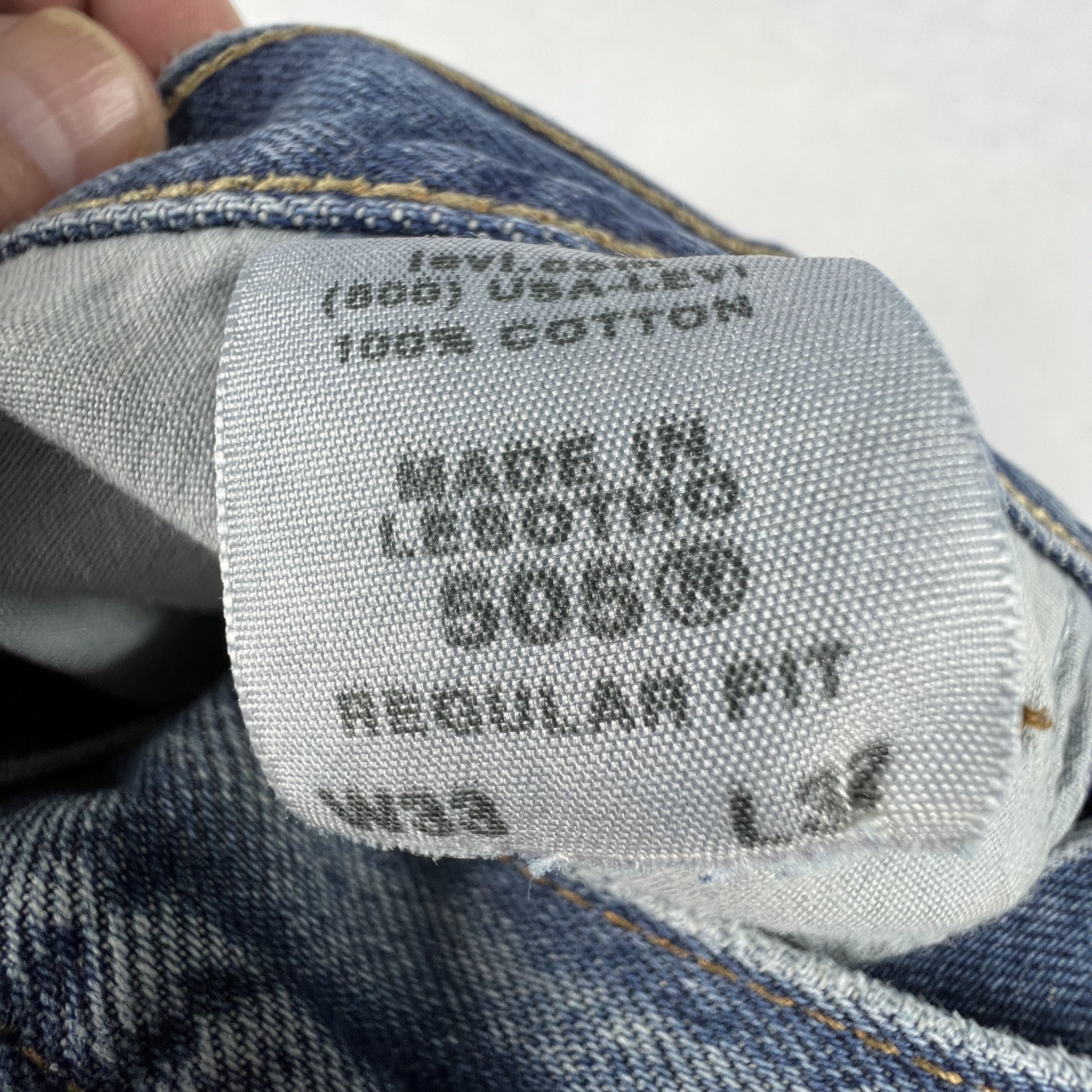 Levi's × Vintage Y2K Levi's Jean 505 Straight Blue Faded Grunge Cotton Denim Size US 33 - 13 Thumbnail