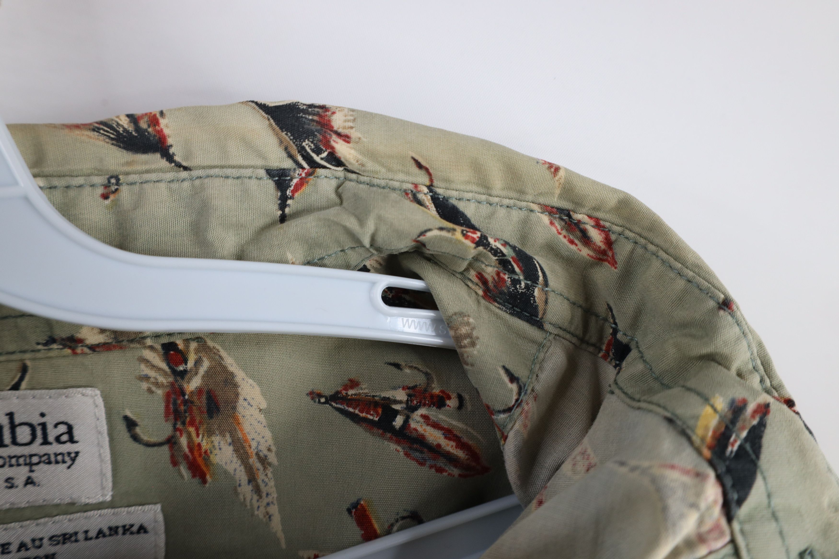 Columbia × Vintage Vintage 90s Columbia All Over Print Button Down Shirt Size US XL / EU 56 / 4 - 10 Thumbnail