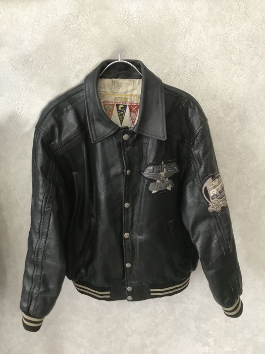 Avirex AVIREX leather jacket, All American System, 90s hip hop M Size US M / EU 48-50 / 2 - 2 Thumbnail