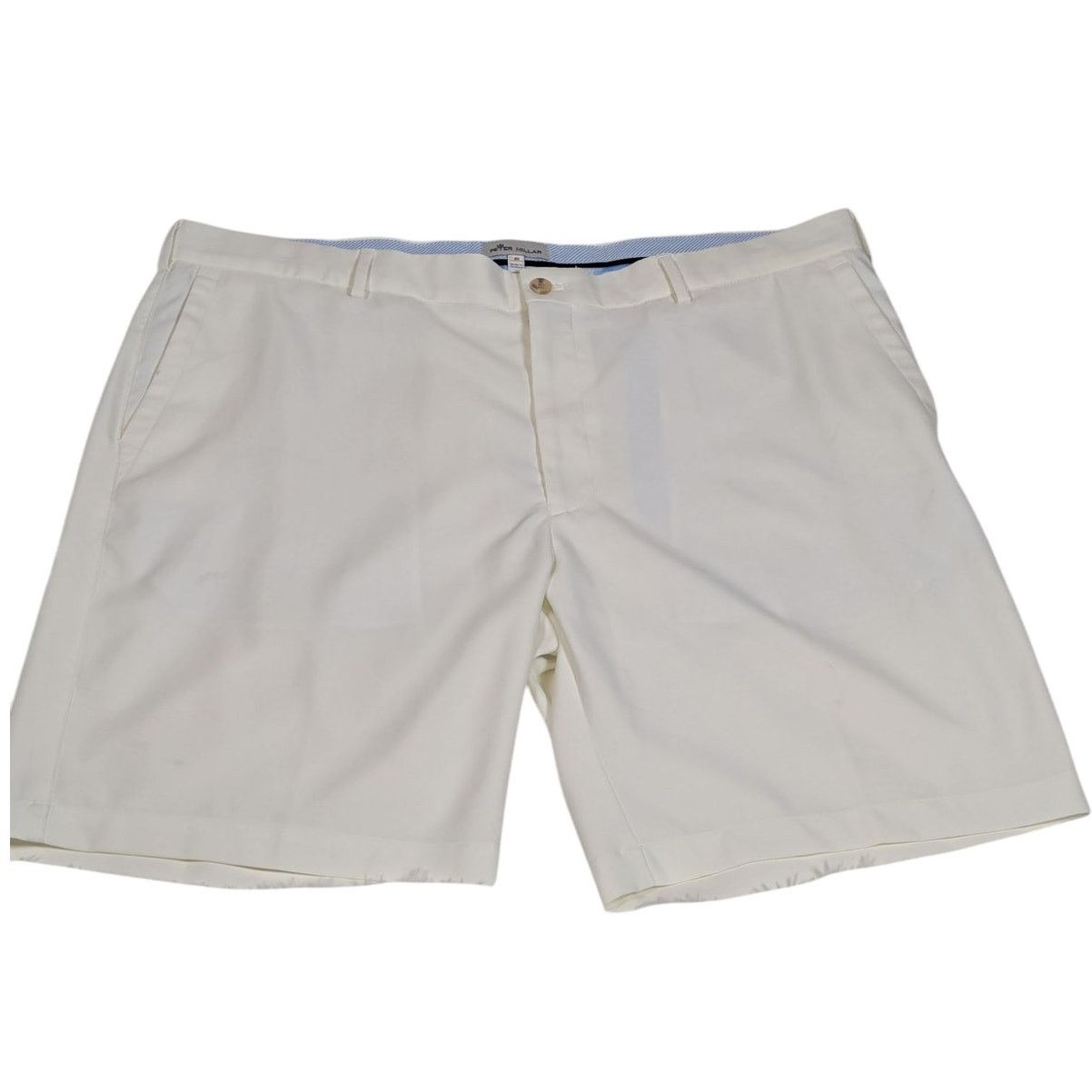 Peter Millar Mens Salem Performance Golf Shorts White 40
