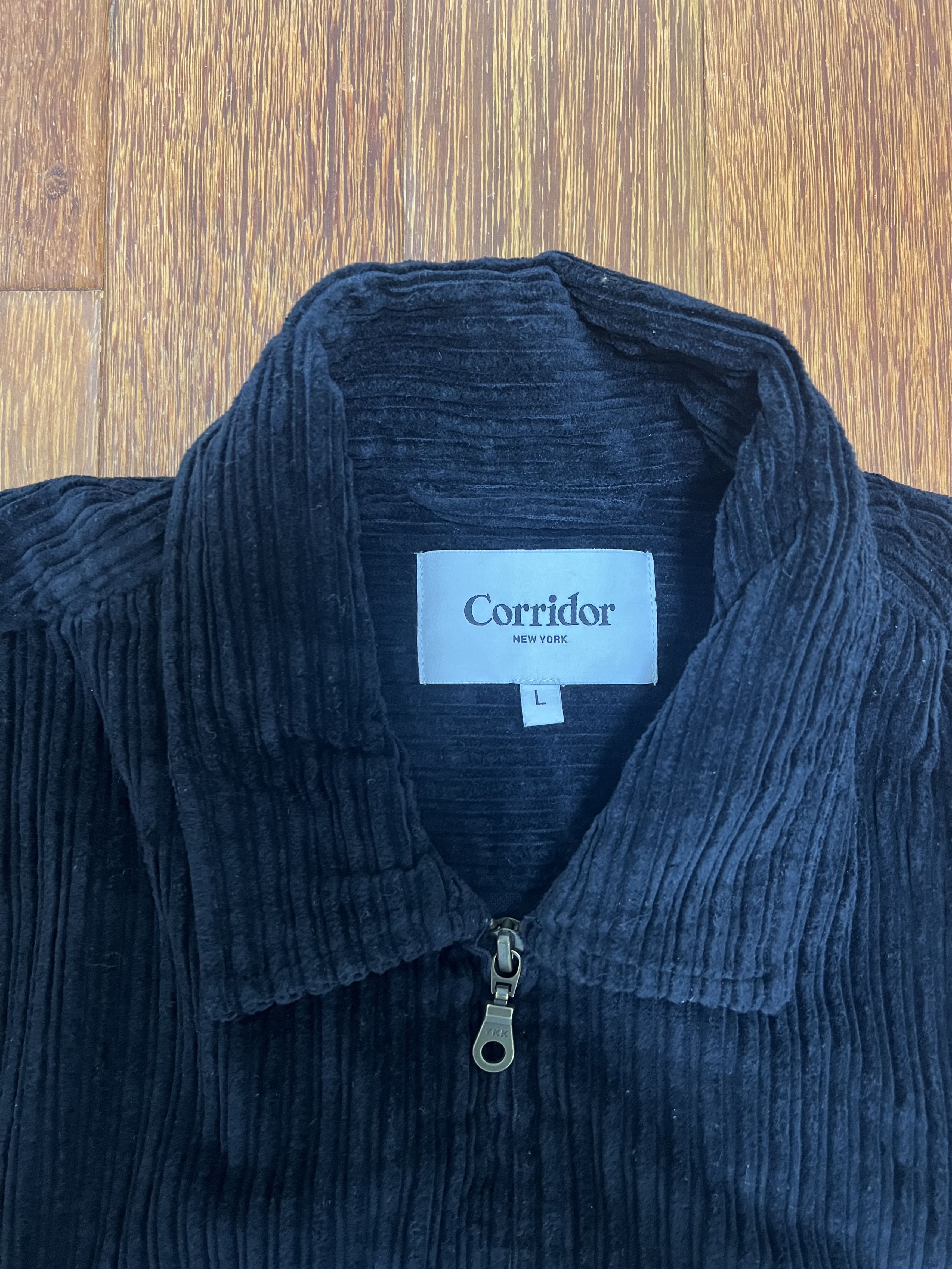 Corridor 💚 AW21 Corridor NYC Variegated Cord Zip Jacket Black NEW Size US L / EU 52-54 / 3 - 10 Thumbnail