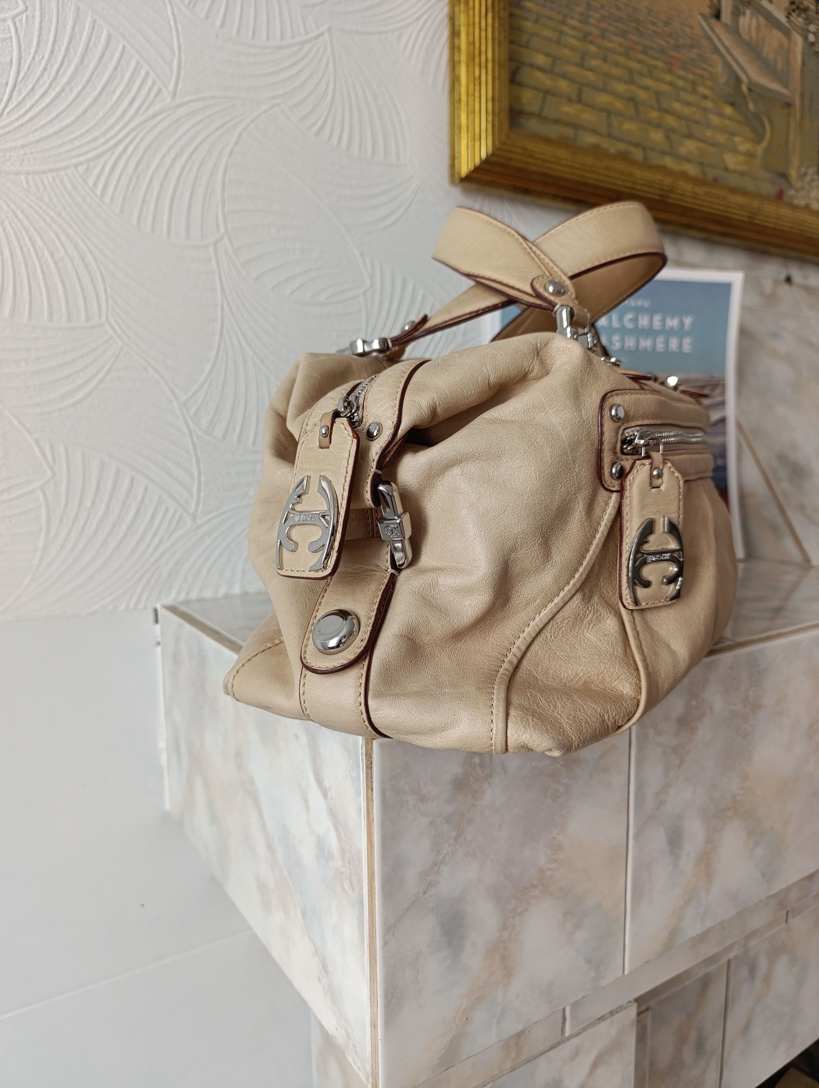 Just Cavalli VINTAGE JUST ROBERTO CAVALLI LEATHER BEIGE BAG Size ONE SIZE - 4 Thumbnail