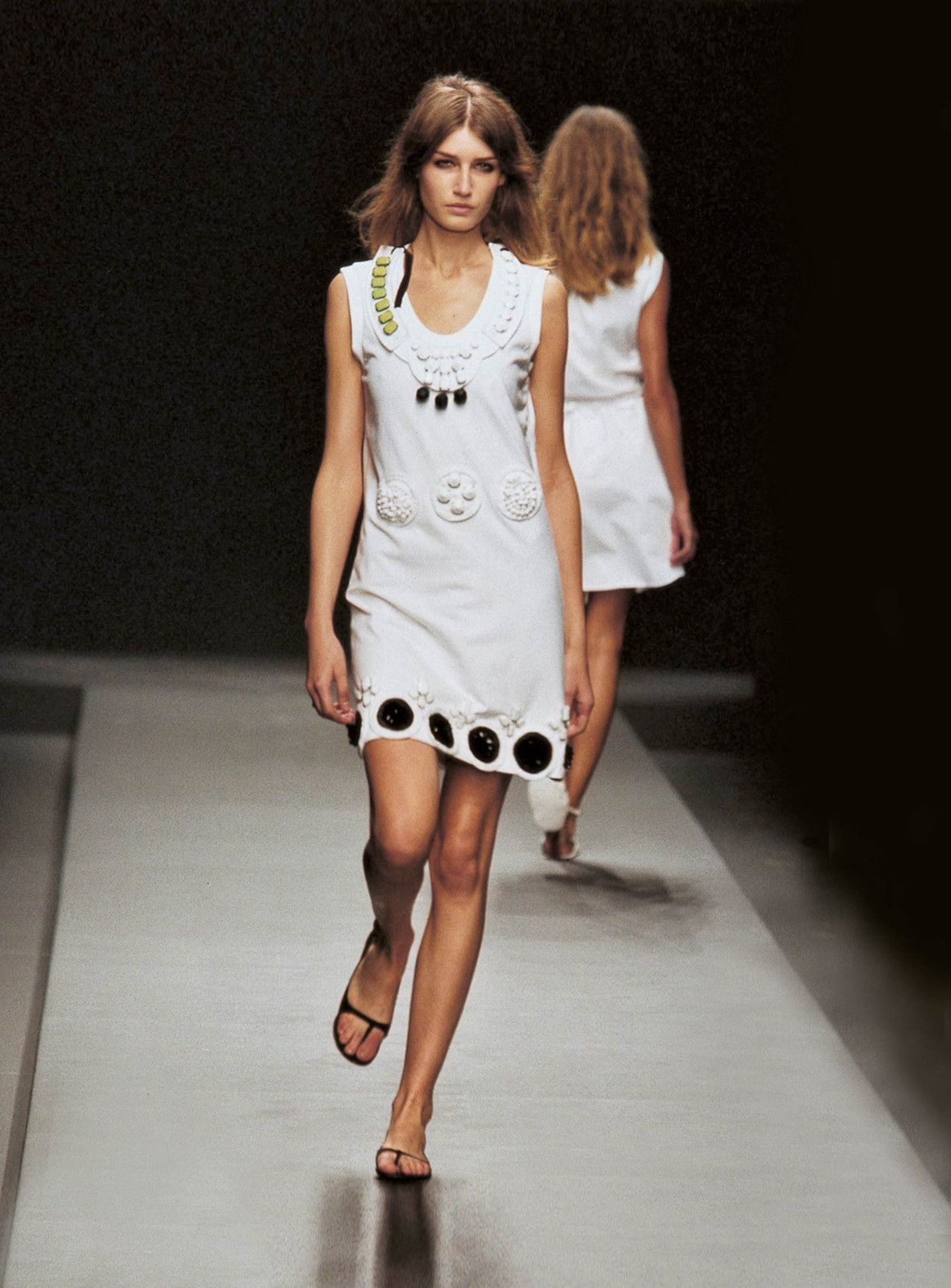 Prada Prada S/S2003 Beadwork Dress Size M / US 6-8 / IT 42-44 - 2 Thumbnail