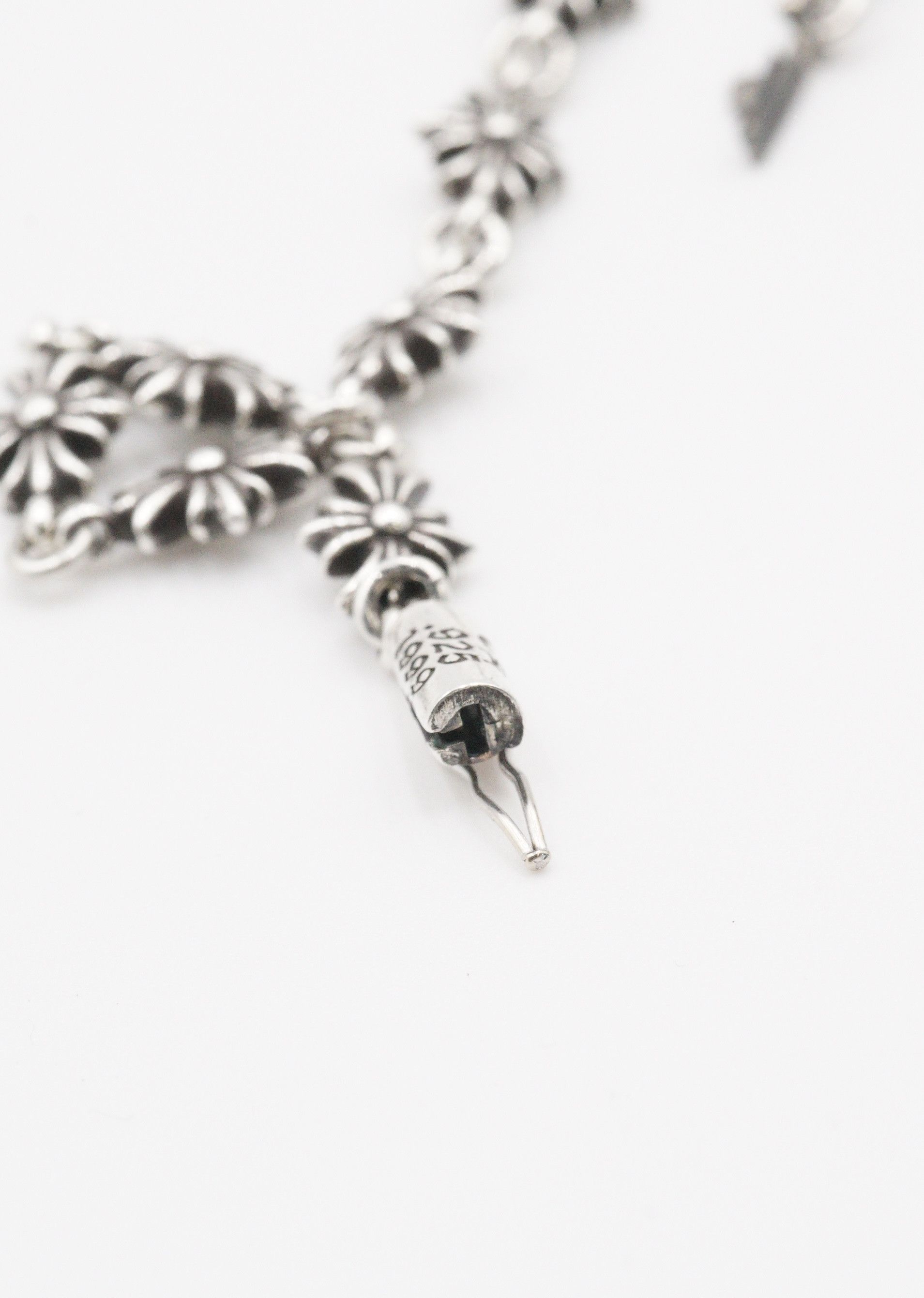 Chrome Hearts Chrome Hearts 925 Silver Tiny E Bracelet - 12L Size ONE SIZE - 8 Thumbnail