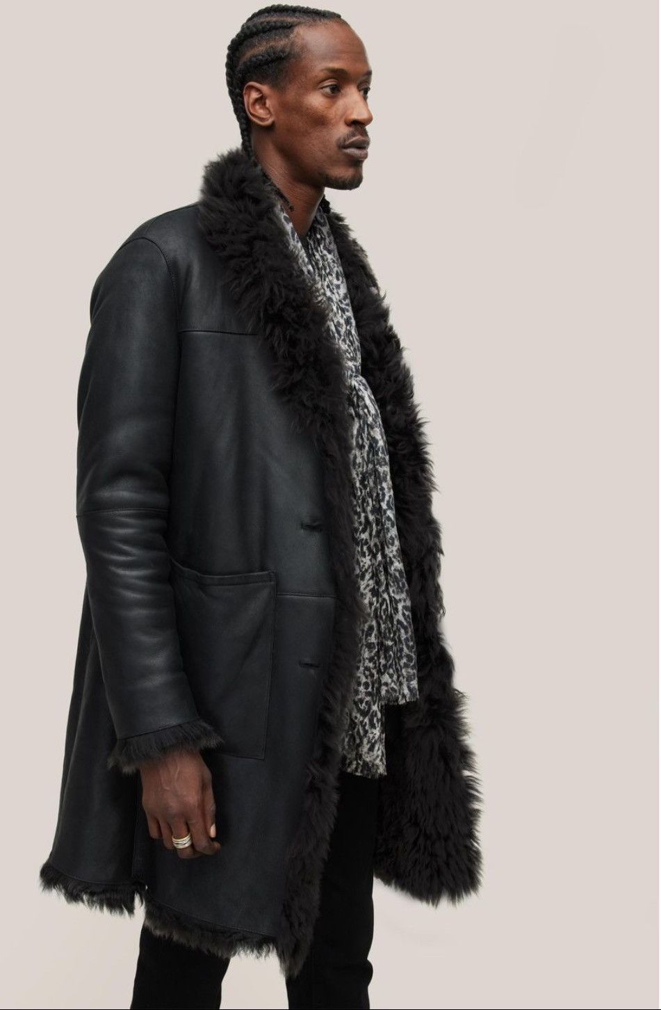 John Varvatos Reversible Shearling Coat. 54 Size US L / EU 52-54 / 3 - 7 Thumbnail