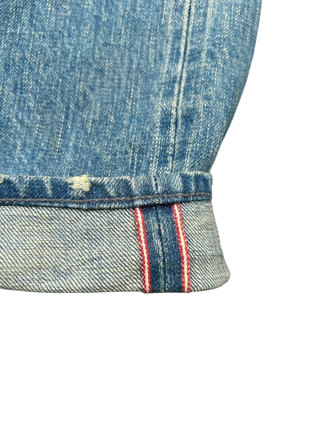 Helmut Lang HELMUT LANG NY SELVEDGE BUTTON FLY DISTRESSED DENIM JEANS Size US 34 / EU 50 - 3 Thumbnail