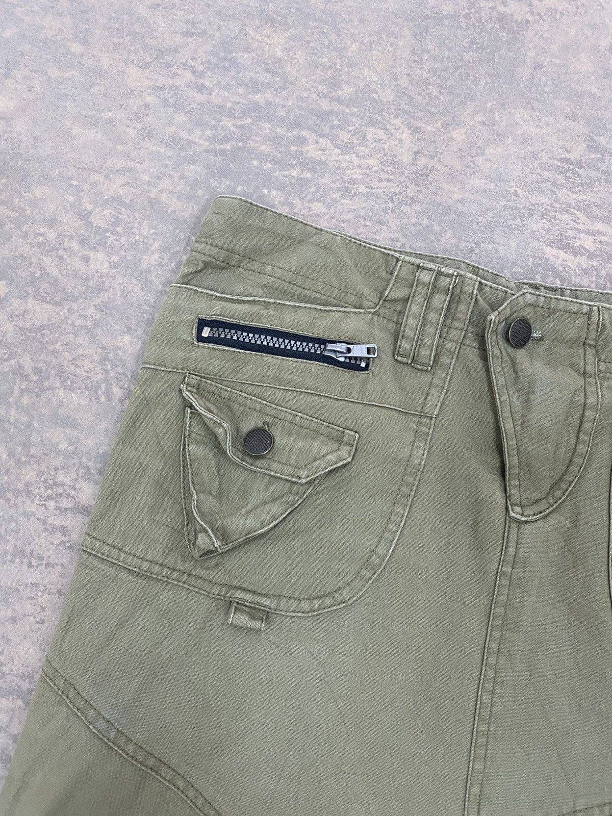 Le Grande Bleu (L.G.B.) VINTAGE PLASTIC NINJA TACTICAL UTILITY SKIRT GOA PUNK Size 32" / US 10 / IT 46 - 5 Thumbnail