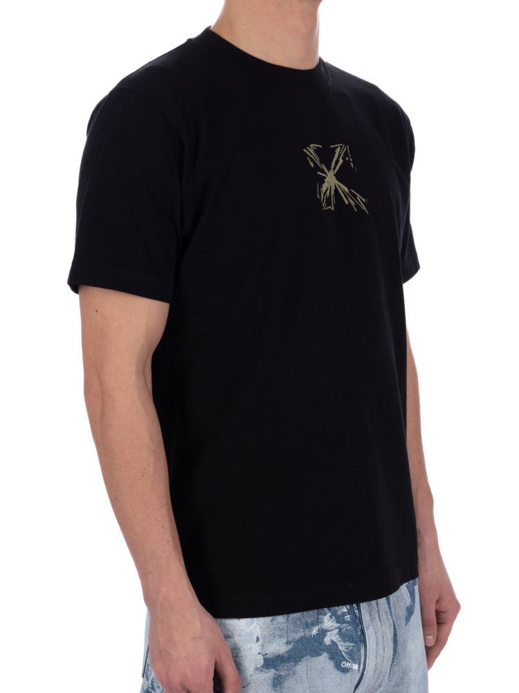 Off-White o1in1s1024 Q:1 / Splash Arr Slim S/S T-Shirt in Black Size US XS / EU 42 / 0 - 7 Thumbnail