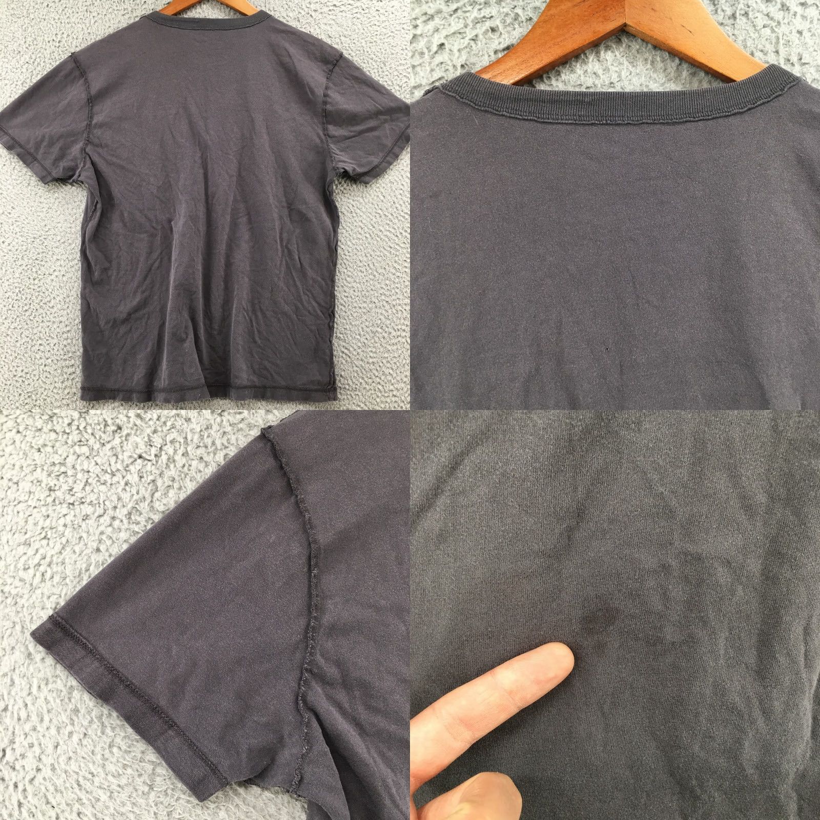 American Eagle Outfitters American Eagle Outfitters Tee Top Womens Small Gray Cotton Short Sleeve Round Neck Pullover Size S / US 4 / IT 40 - 8 Thumbnail