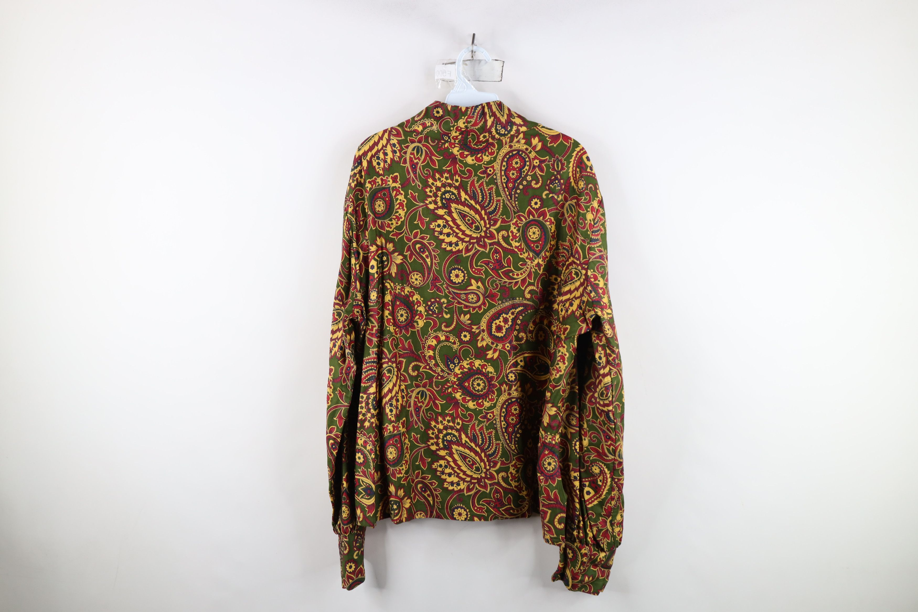 Vintage Vintage 40s Streetwear Paisley Dagger Collar Polo Shirt USA Size US XL / EU 56 / 4 - 9 Thumbnail