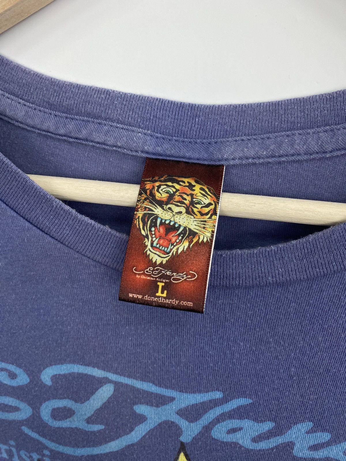 Christian Audigier 🇺🇸 Vintage Y2K ED Hardy Christian Audigier T-Shirt Made USA Size US L / EU 52-54 / 3 - 6 Thumbnail