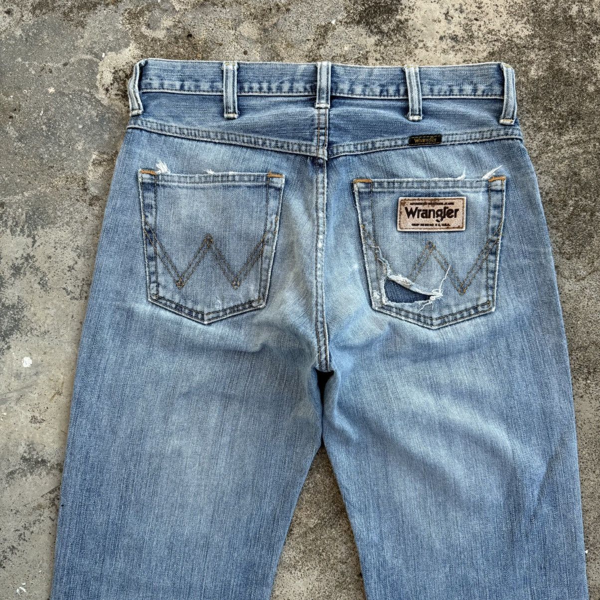 Japanese Brand VINTAGE WRANGLER FADED DISTRESSED JEAN DENIM PANTS Size US 30 / EU 46 - 9 Thumbnail