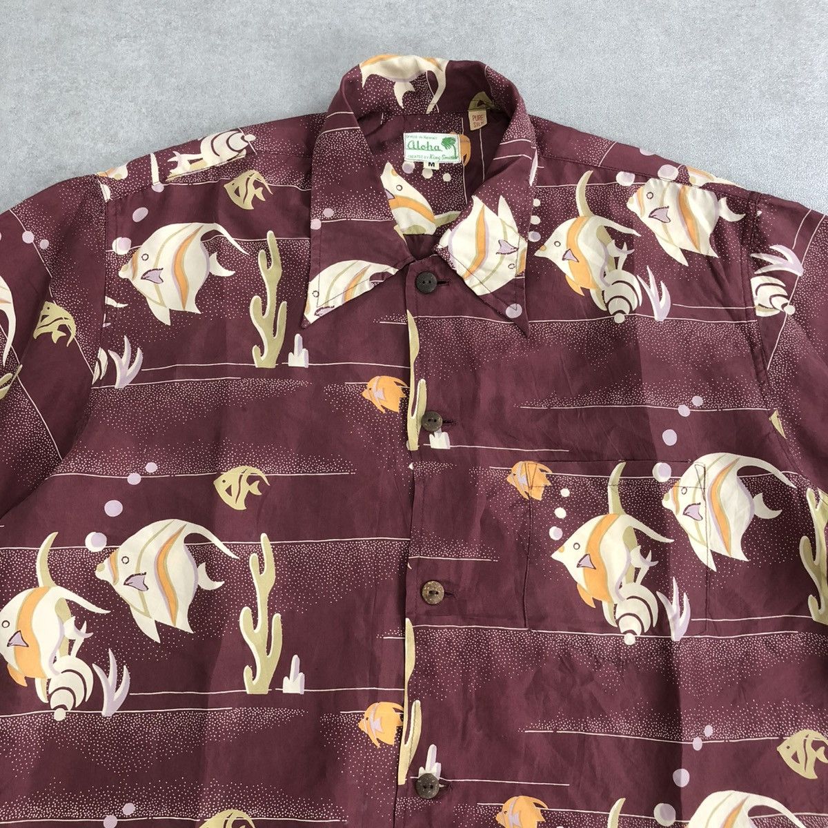 Sun Surf Special Edition Sun Surf Aloha Fish Pure Silk Hawaiian Shirt Size US M / EU 48-50 / 2 - 2 Thumbnail