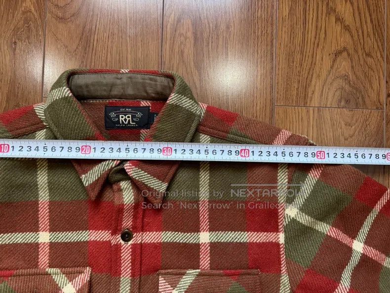 RRL Ralph Lauren RRL Ralph Lauren Thick plaid leather reinforced workwear l Size US L / EU 52-54 / 3 - 7 Thumbnail
