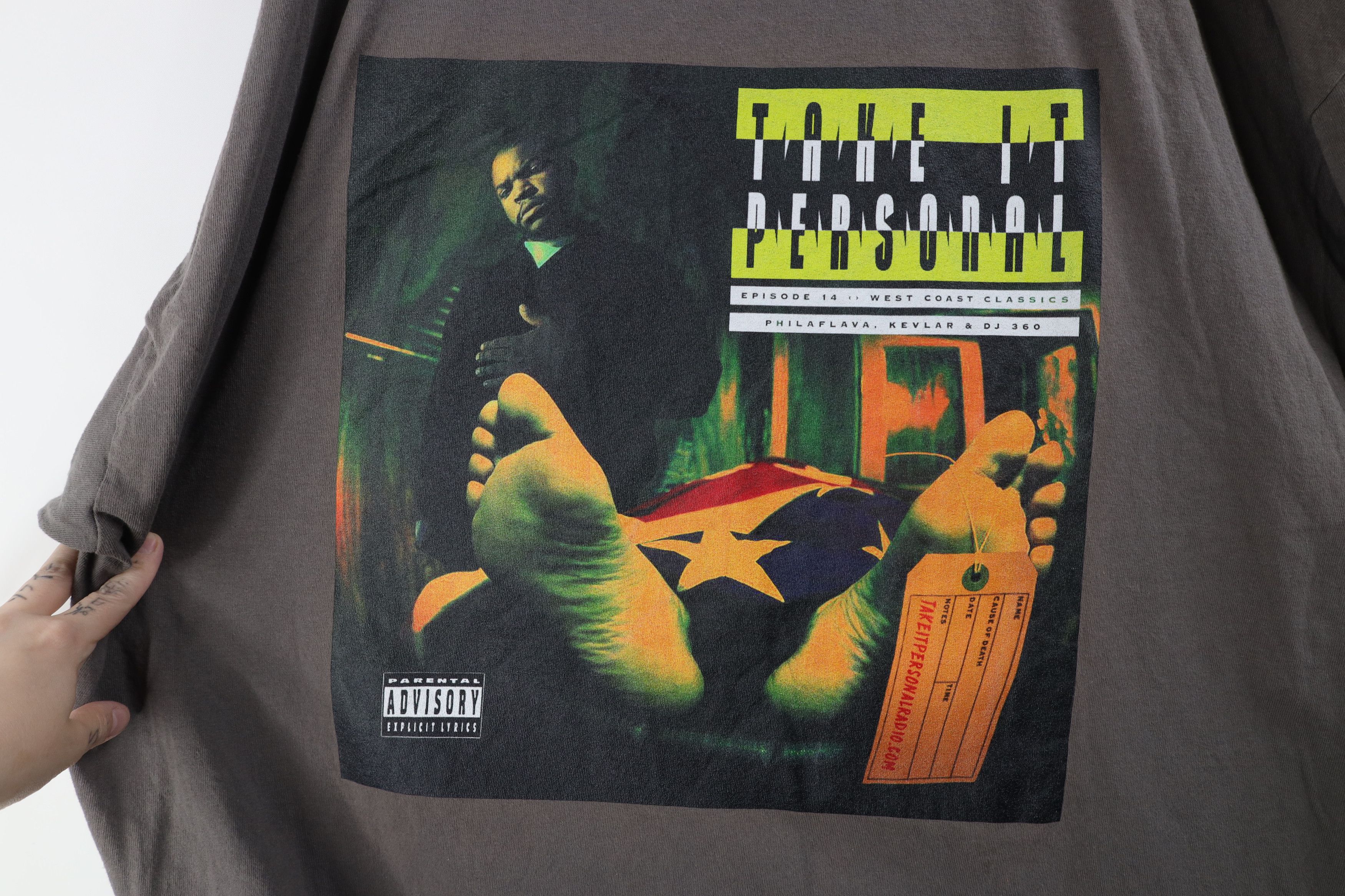 Vintage Y2K Streetwear Podcast Philaflava DJ 360 T-Shirt Gray Size US XXL / EU 58 / 5 - 4 Thumbnail
