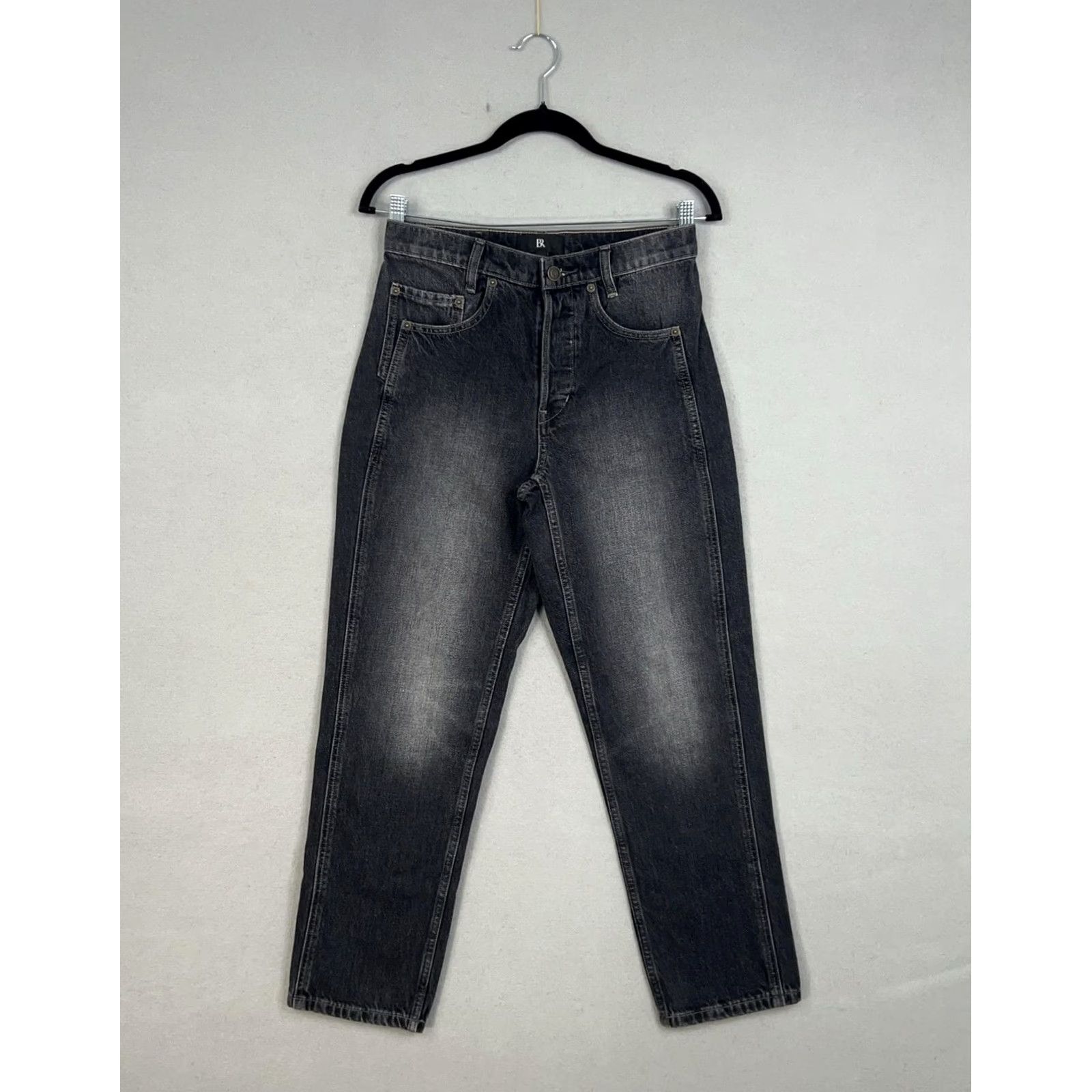Banana Republic Banana Republic Jeans Womens 26 Washed Black Denim The Ranger Jean Button Fly Size 26" / US 2 / IT 38 - 2 Thumbnail