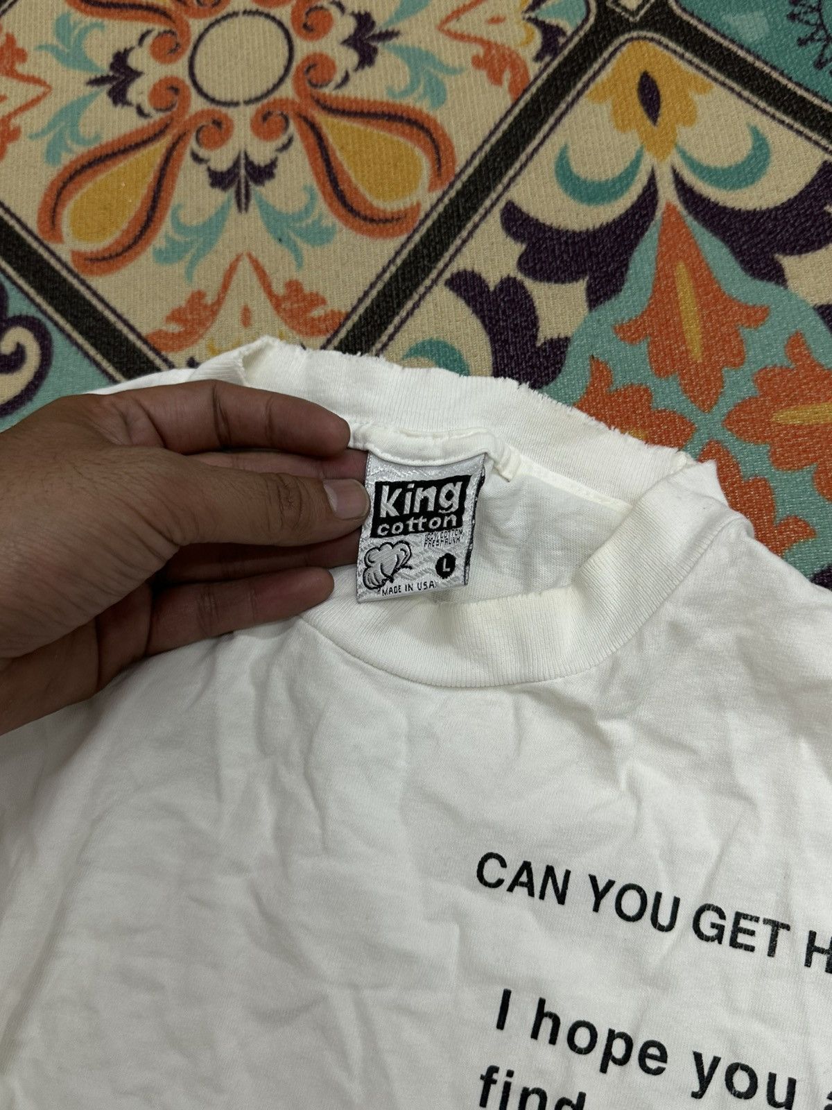 Other Vintage Statement “Can u Get High” Tee Size US L / EU 52-54 / 3 - 4 Thumbnail