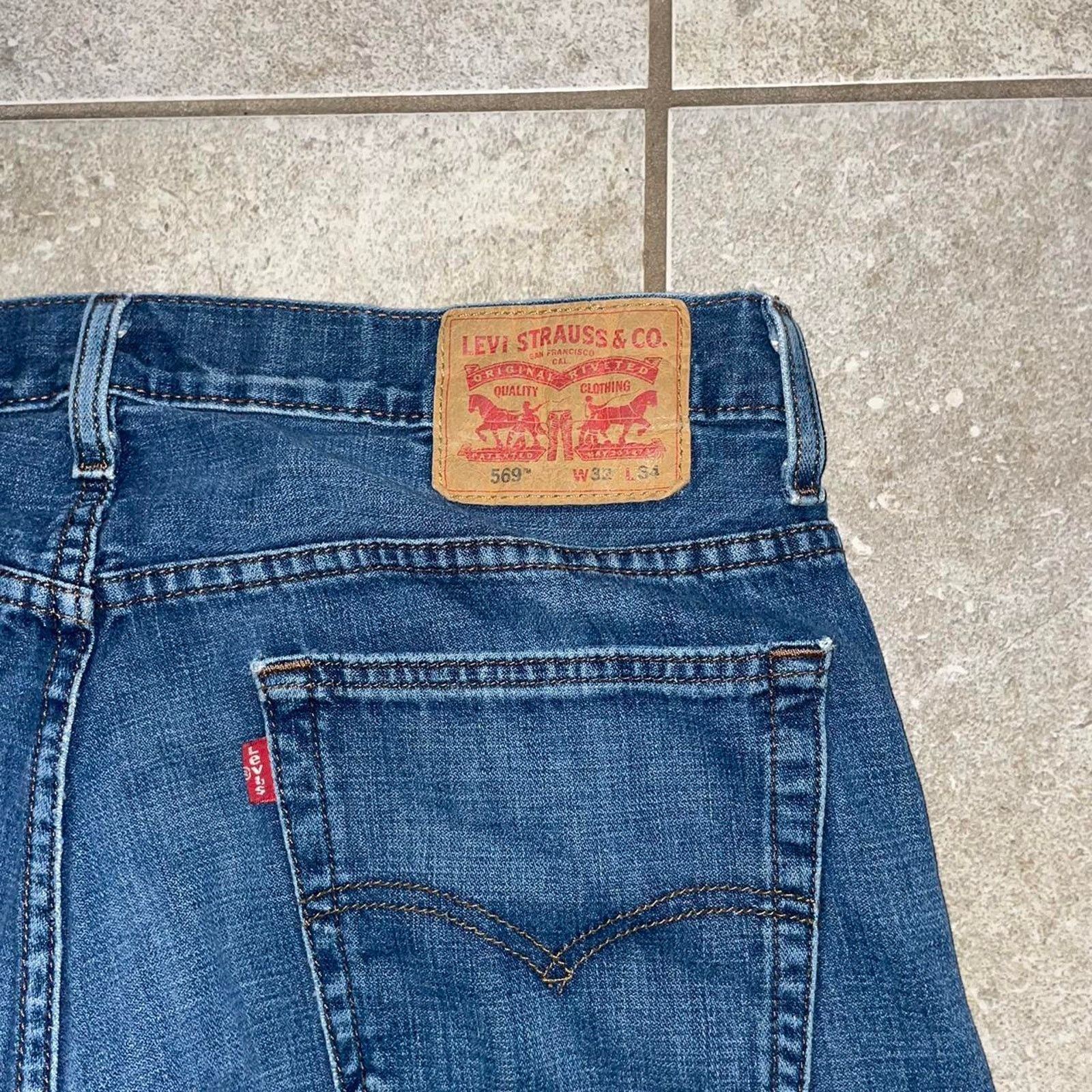 Levi's Levis 569 blue jeans Size US 34 / EU 50 - 5 Thumbnail