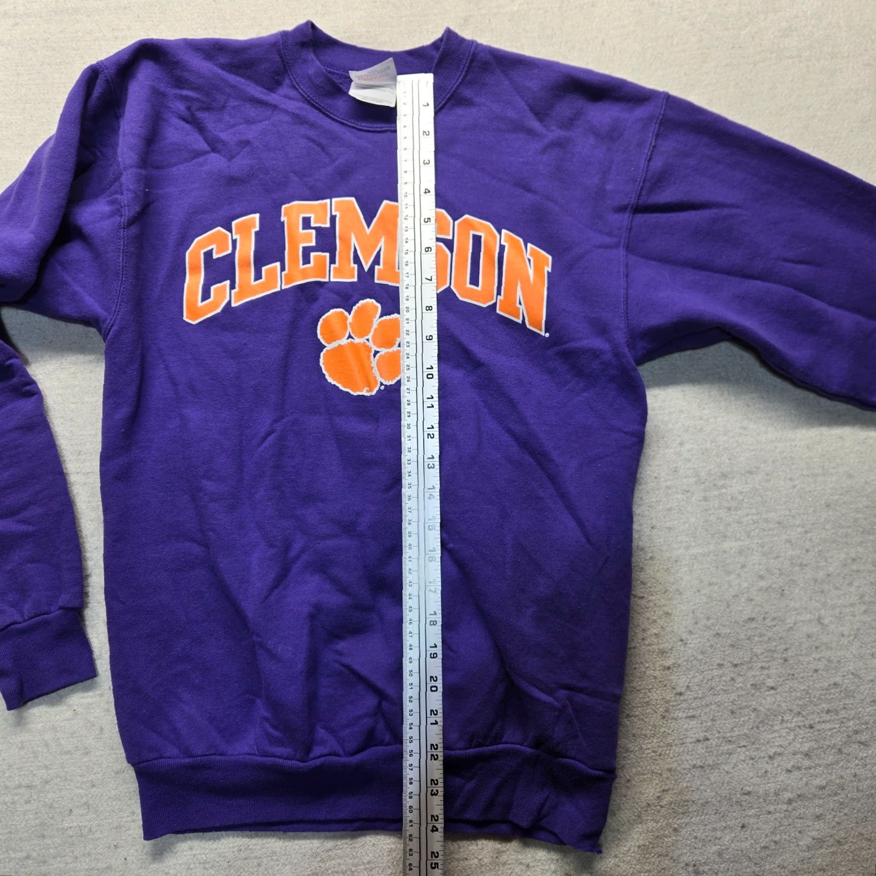Vintage Clemson Tigers Pressbox Purple Orange Crew Neck Sweatshirt Women’s S Small Size S / US 4 / IT 40 - 6 Thumbnail