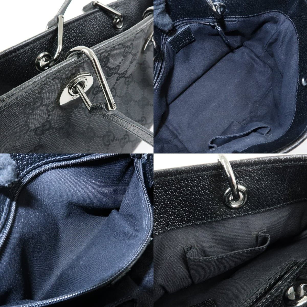 Gucci Gucci GG Canvas Mini Tote Black Size ONE SIZE - 7 Thumbnail