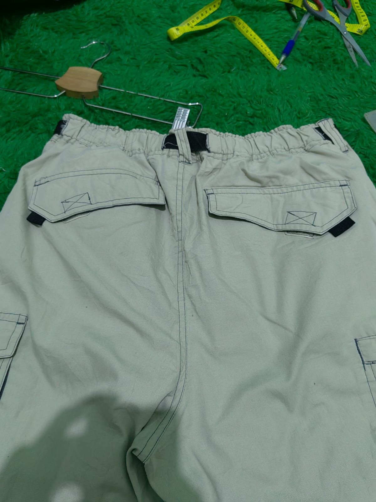 Japanese Brand Multi pocket 3/4 y2k badboy jort pant Size US 31 - 5 Thumbnail