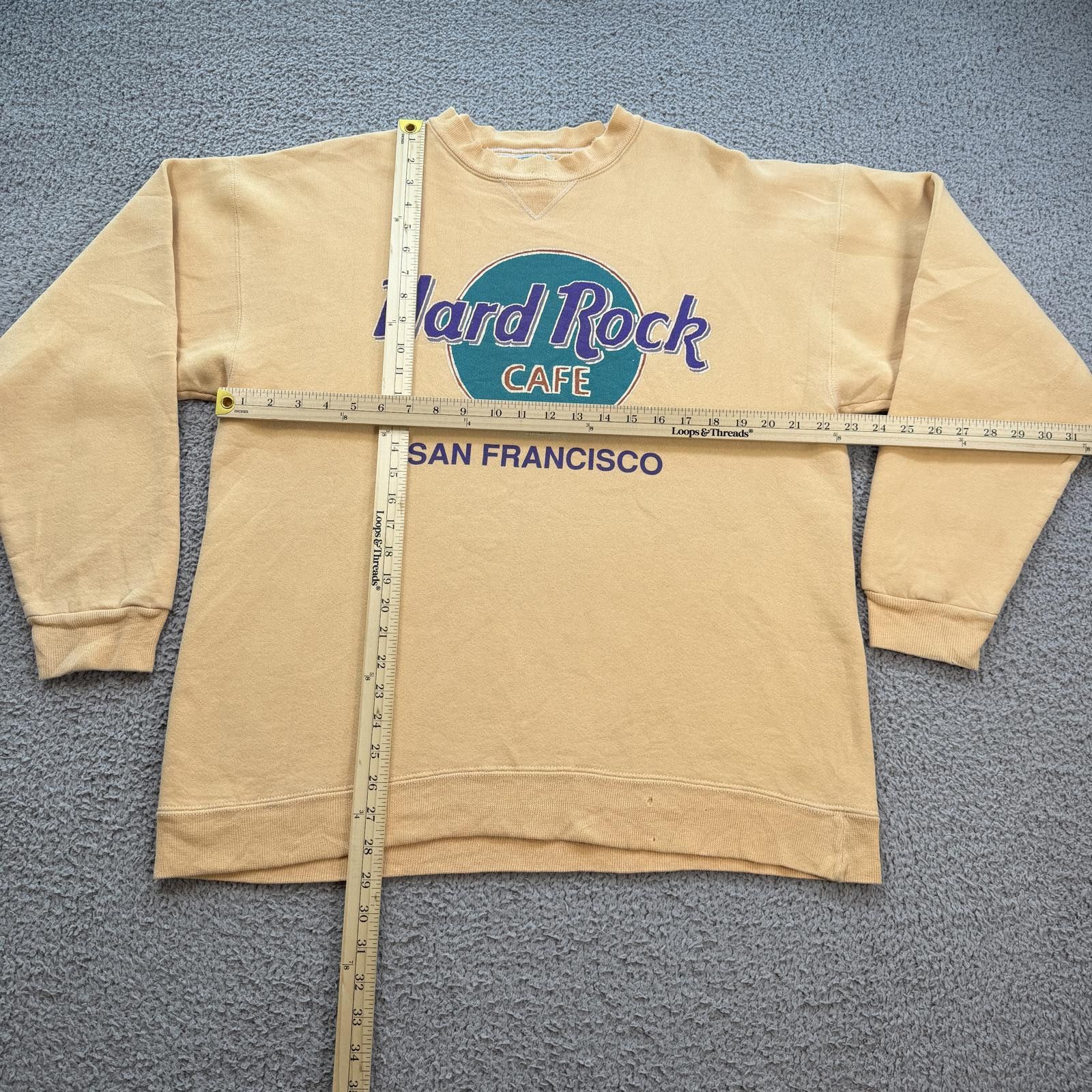 Hard Rock Cafe Vintage 90s Hard Rock Cafe San Francisco Crewneck Sweatshirt Size US L / EU 52-54 / 3 - 3 Thumbnail