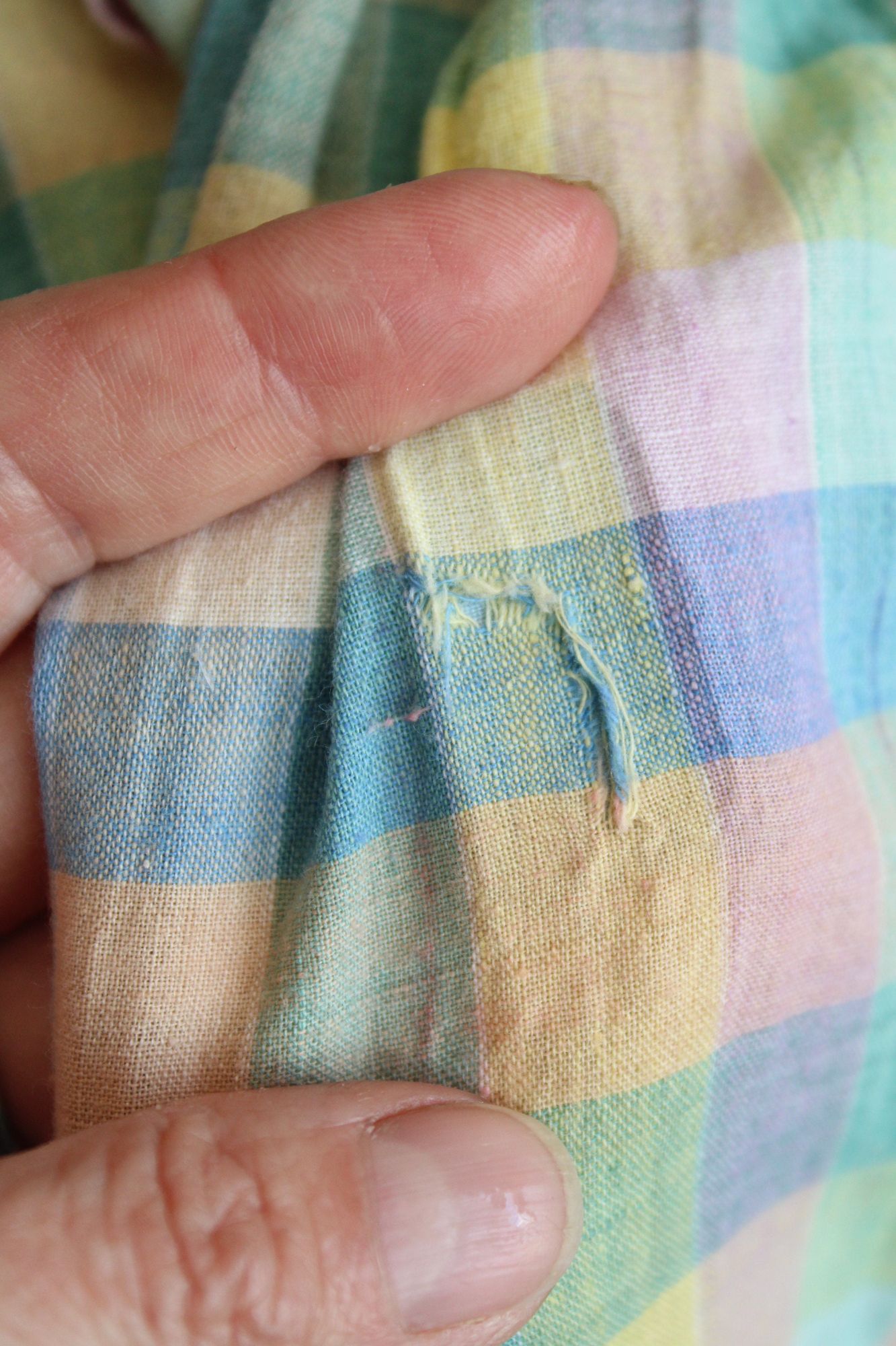 Vintage Vintage 1970s 1980s Dress with Pockets, Parade Pastel Plaid Size L / US 10 / IT 46 - 9 Thumbnail