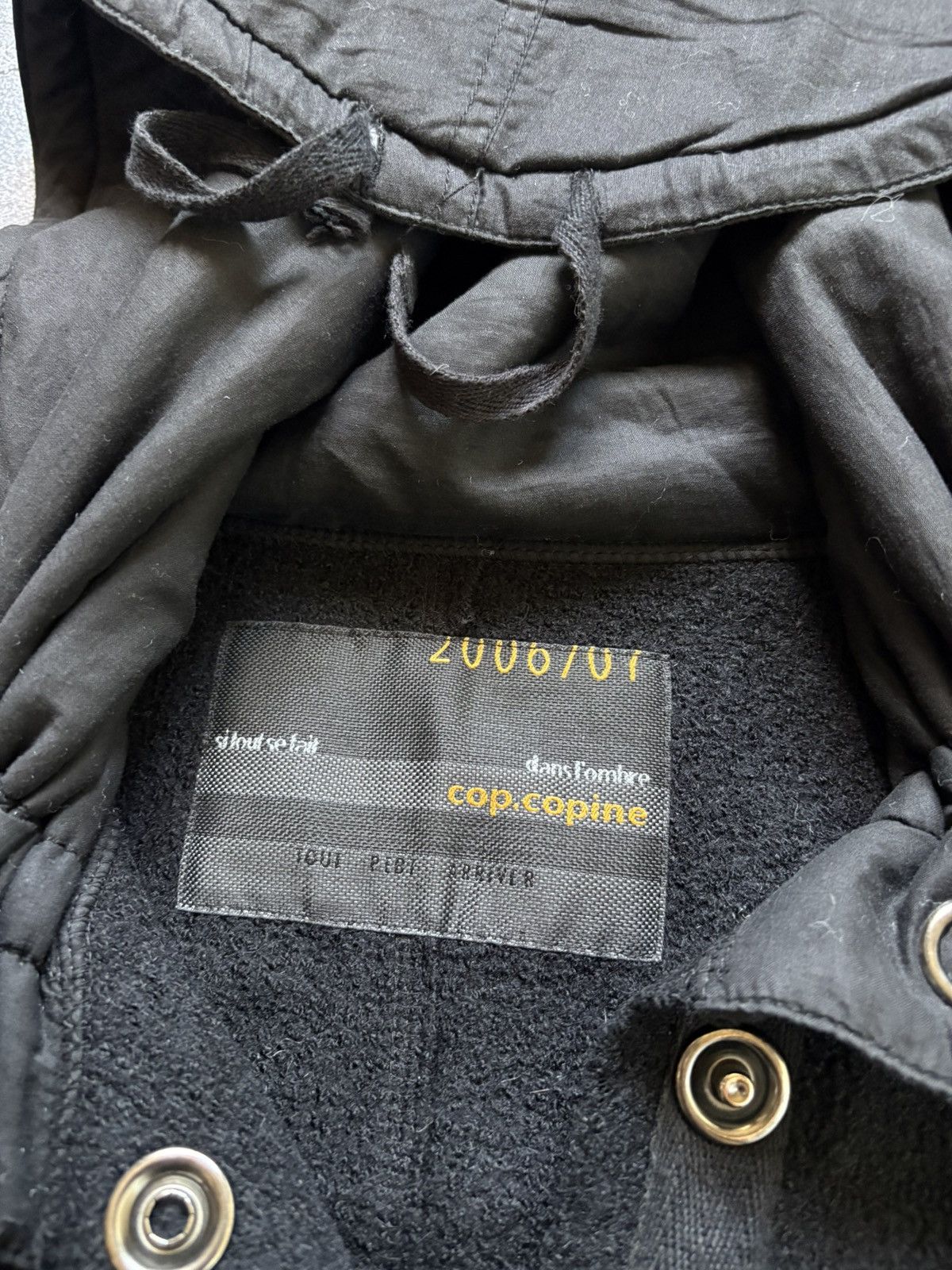 Cop Copine Archive 00s Cop Copine Avant Garde Hooded Long Wool Coat Size M / US 6-8 / IT 42-44 - 8 Thumbnail
