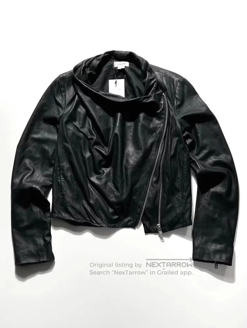 Helmut Lang Helmut Lang Lambskin Leather Biker Jacket. Size US M / EU 48-50 / 2 - 2 Thumbnail