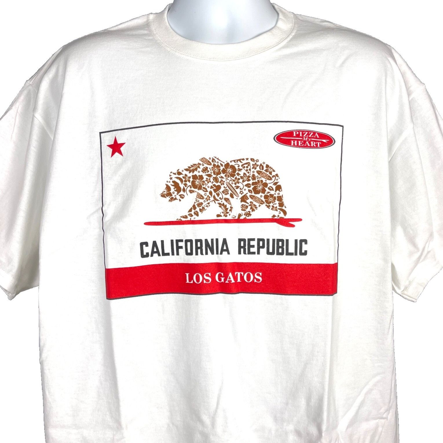 Other Pizza My Heart Los Gatos Mens T-Shirt size XL California Rep Size US XL / EU 56 / 4 - 1 Thumbnail