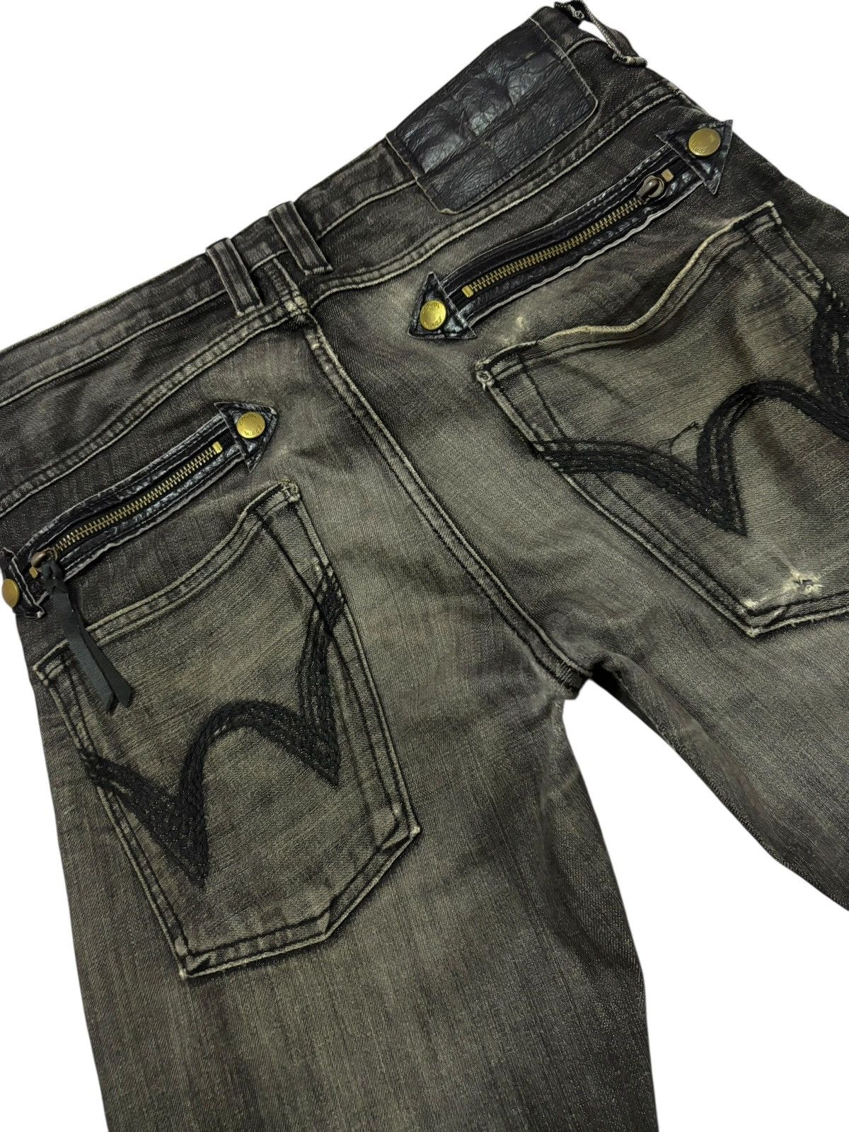 Edwin Vtg Edwin XV Japan Distressed Jeans Size US 30 / EU 46 - 6 Thumbnail