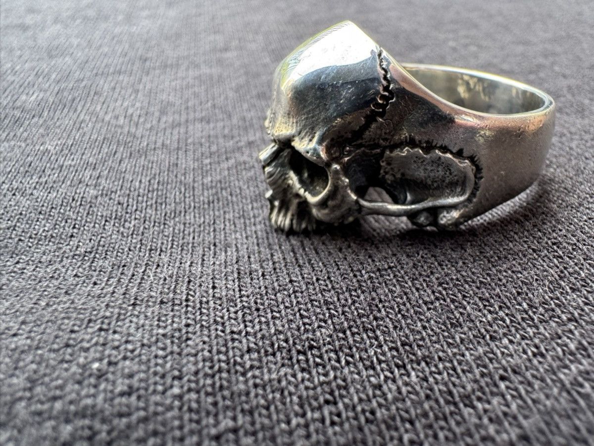 Other Ape Object Sterling Silver Skull Ring - Half-Jaw Design Size ONE SIZE - 4 Thumbnail