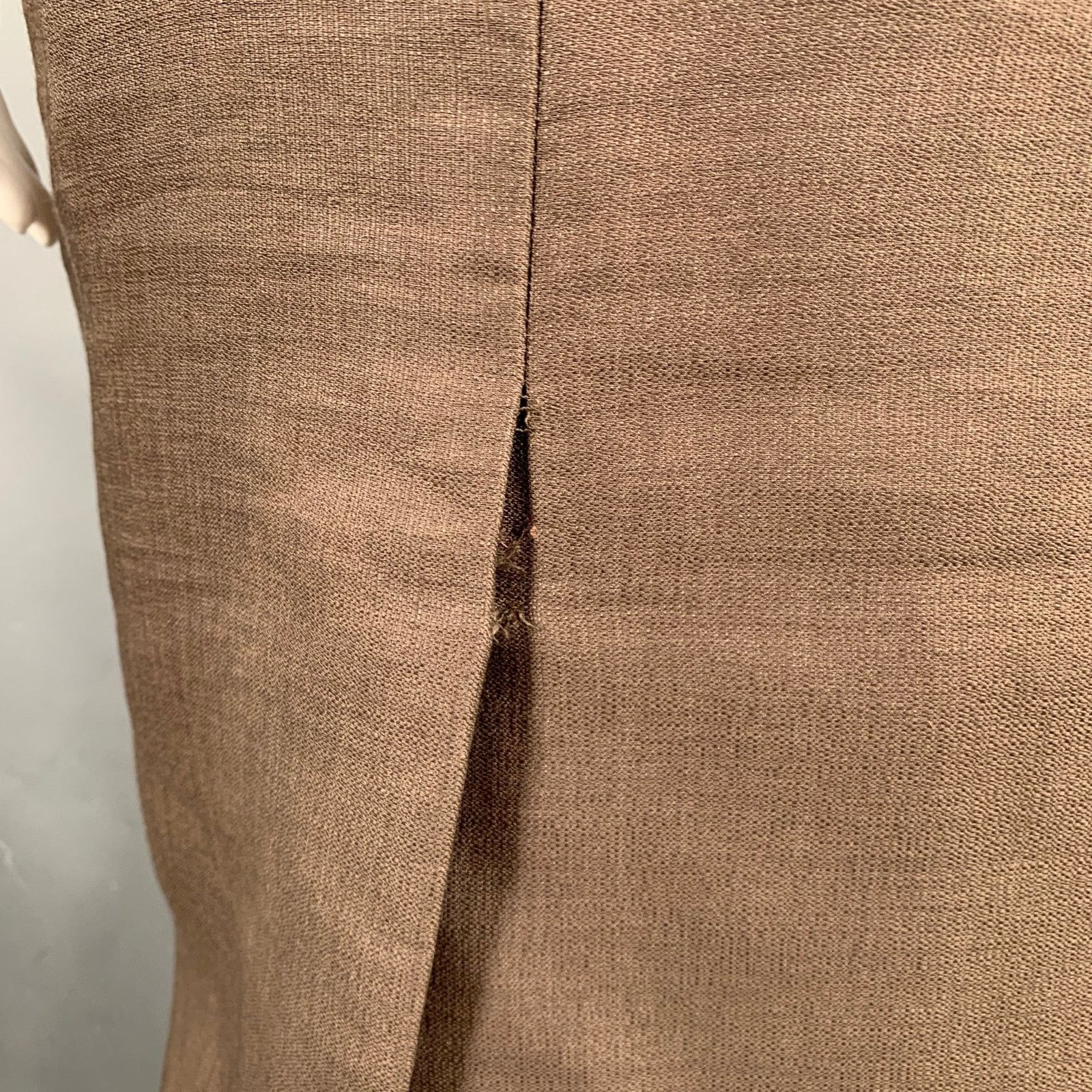 Versace VERSACE Size 2 Brown Silk Wool Strappy Dress Size XS / US 0-2 / IT 36-38 - 5 Thumbnail