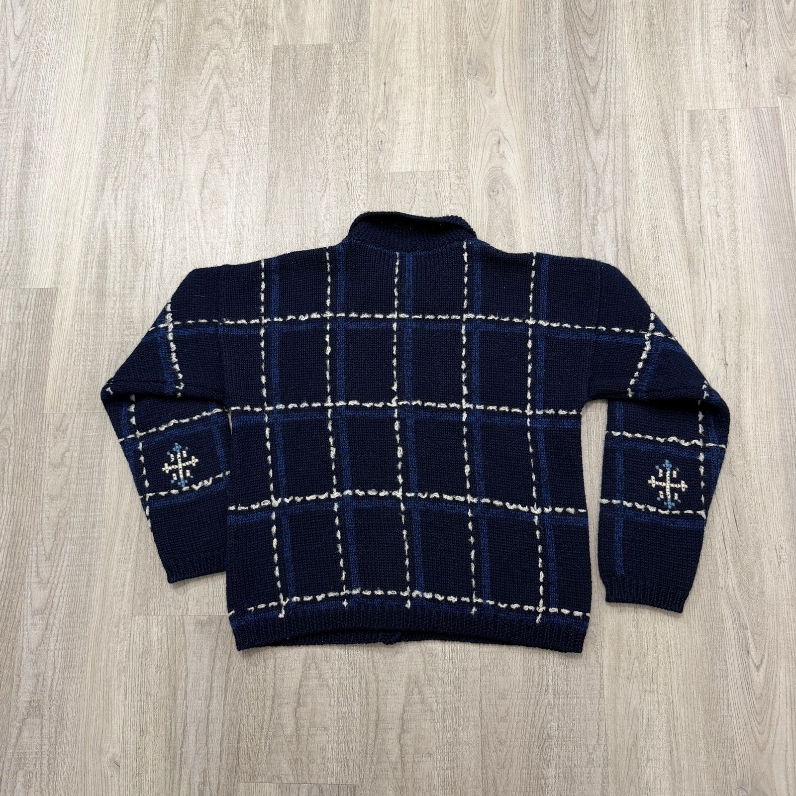 Pendleton Pendleton Knockabouts Cardigan Sweater Women's Medium Blue Size M / US 6-8 / IT 42-44 - 6 Thumbnail