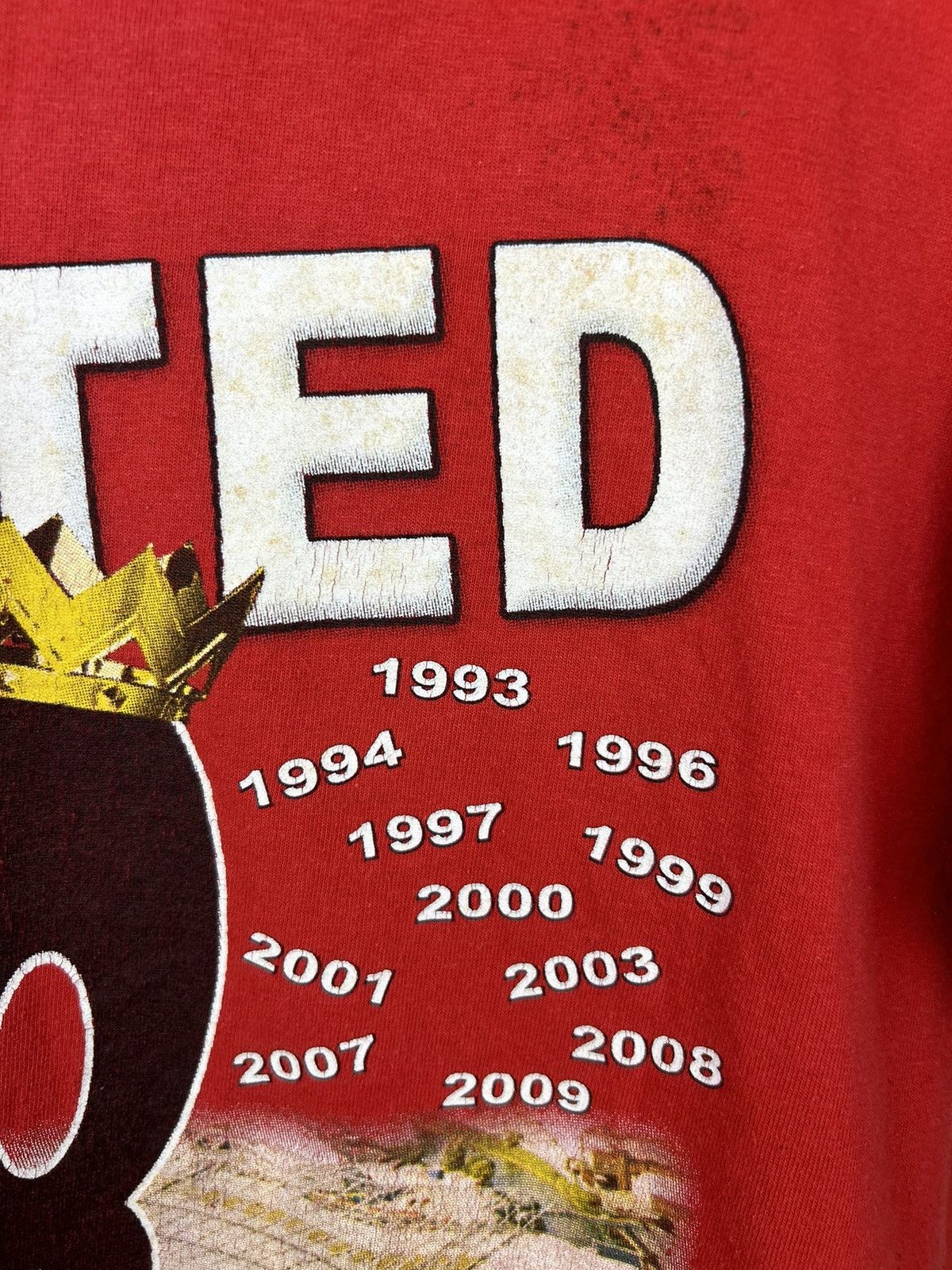 Vintage Vintage 00s Manchester United Champions of England 2009 Tee Size US L / EU 52-54 / 3 - 8 Thumbnail