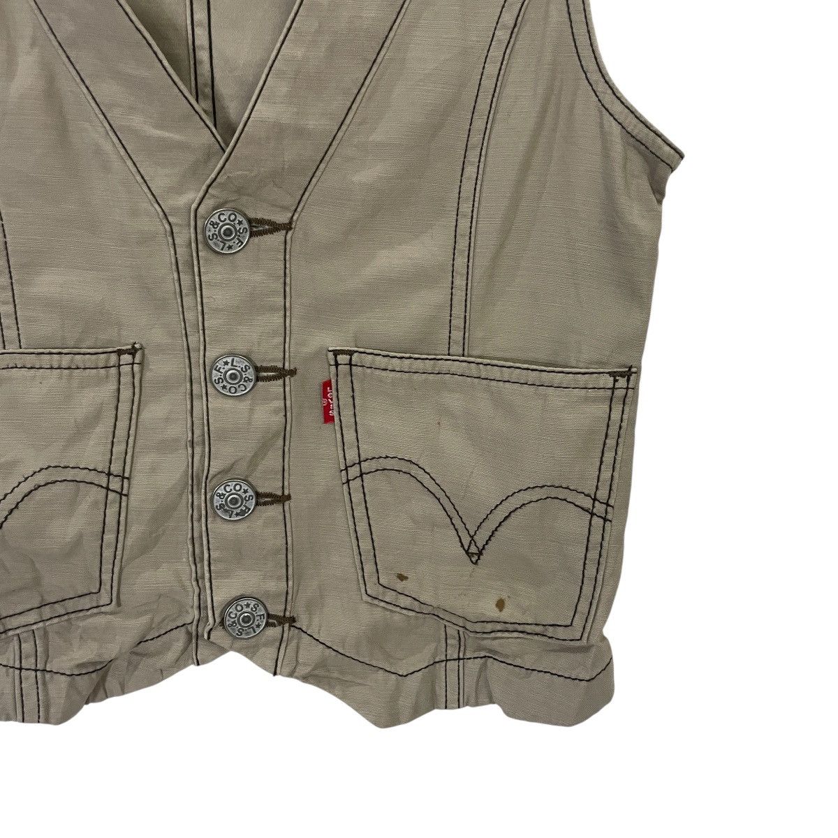 Levi's Vintage Y2k Levis Button Ups Vest Size S / US 4 / IT 40 - 3 Thumbnail
