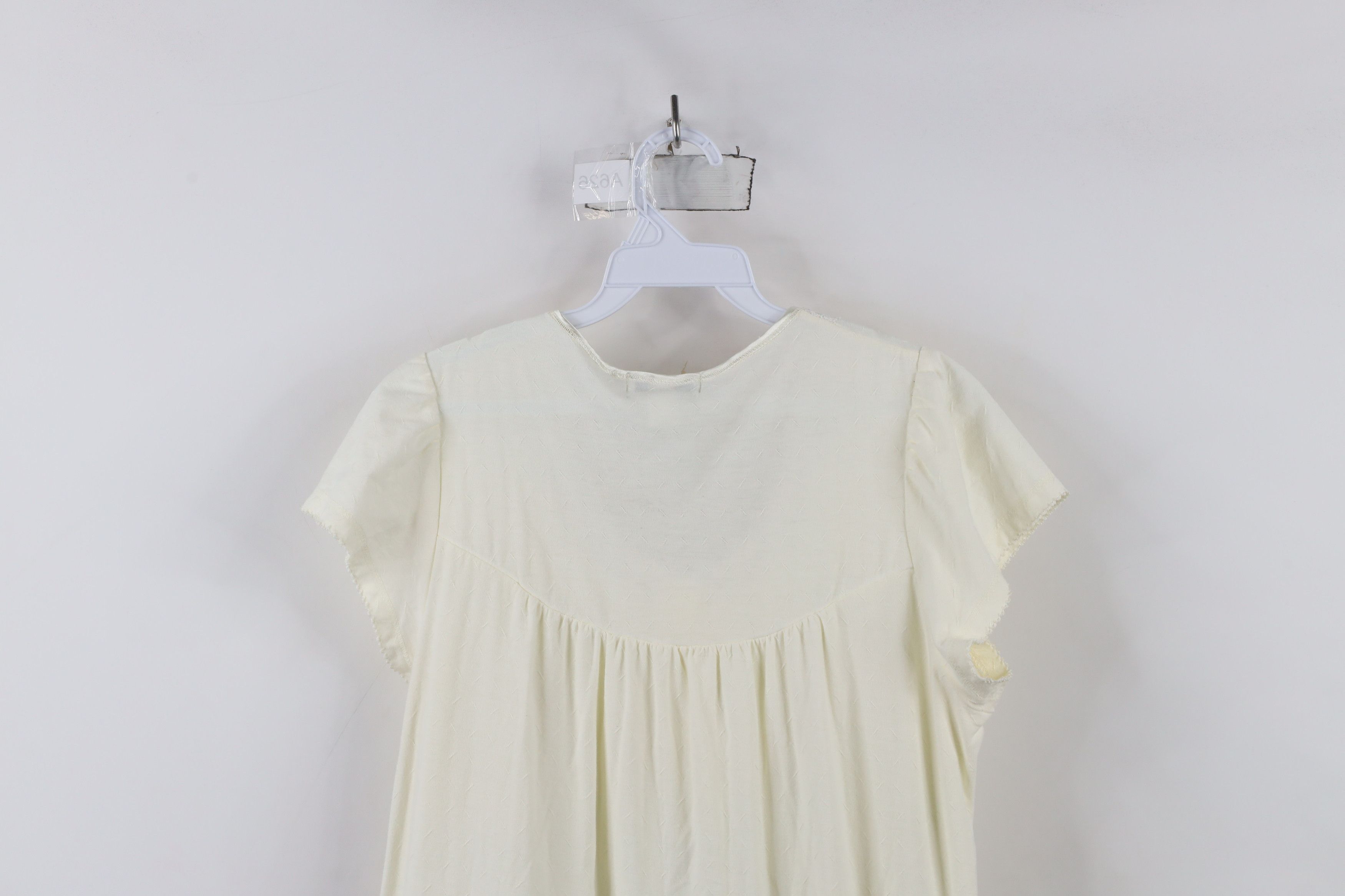 Vintage Vintage 90s Miss Elaine Lace Ruffled Night Gown Sleep Shirt Size S / US 4 / IT 40 - 12 Thumbnail
