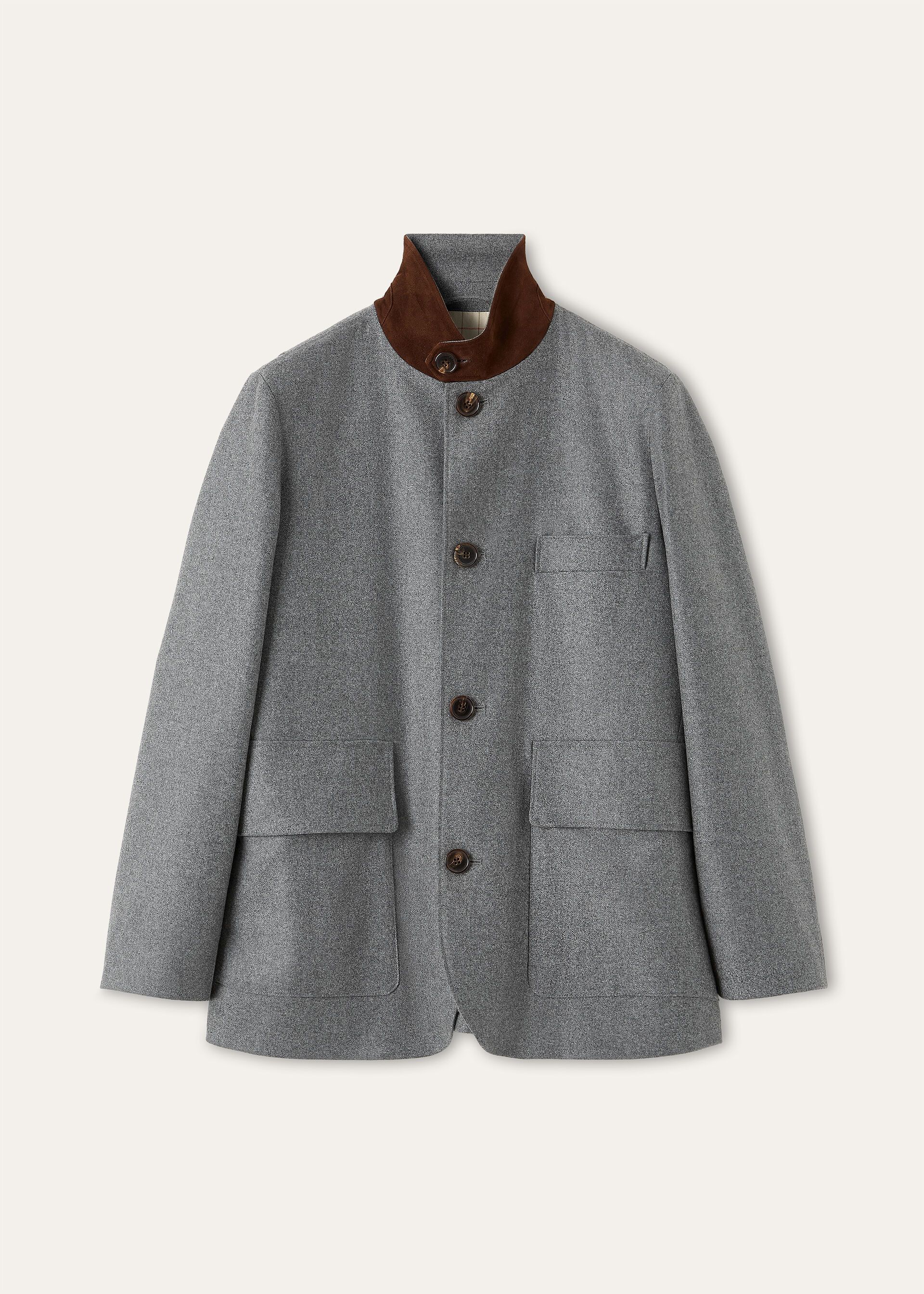 Loro Piana os11x0426 FAQ0518 Roadster Mini Jacket in Moonstruck Wind Size M / US 6-8 / IT 42-44 - 1 Thumbnail