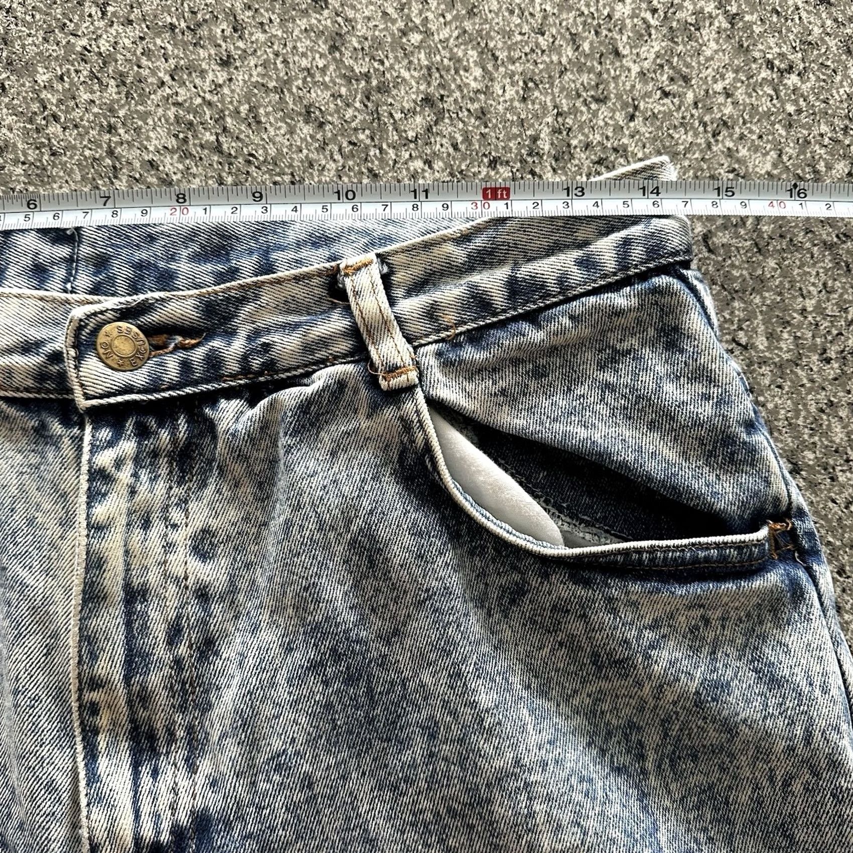 Vintage VINTAGE No Excuses Jeans 29 x 26 Acid Wash High Rise Mom 16 jeans Womens Size 38" / US 16 / IT 52 - 7 Thumbnail