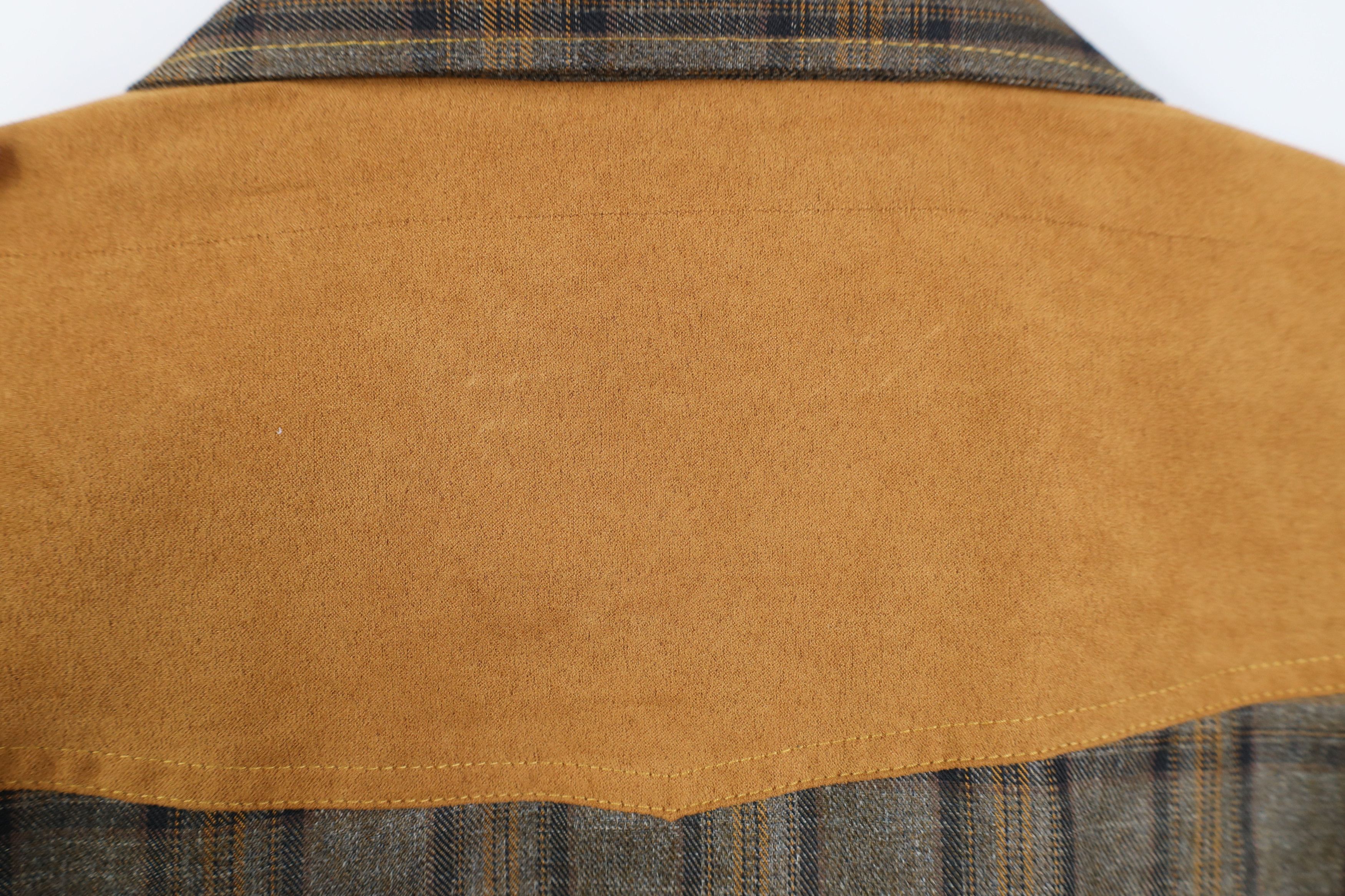 Vintage Vintage 90s Streetwear Rodeo Cowboy Button Shirt Brown Plaid Size US M / EU 48-50 / 2 - 13 Thumbnail
