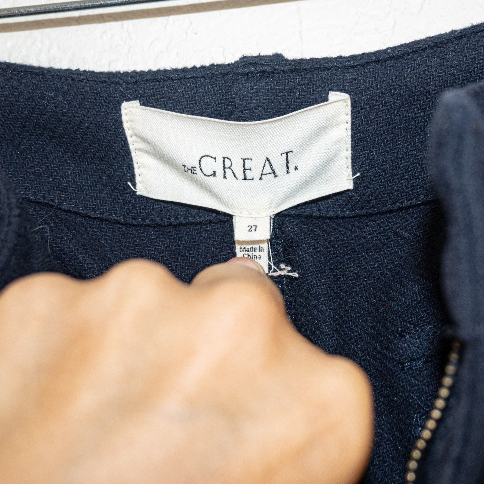 THE GREAT The GREAT. Navy Cropped Fatigue Military High-Rise Pant Size 27" / US 4 / IT 40 - 4 Thumbnail
